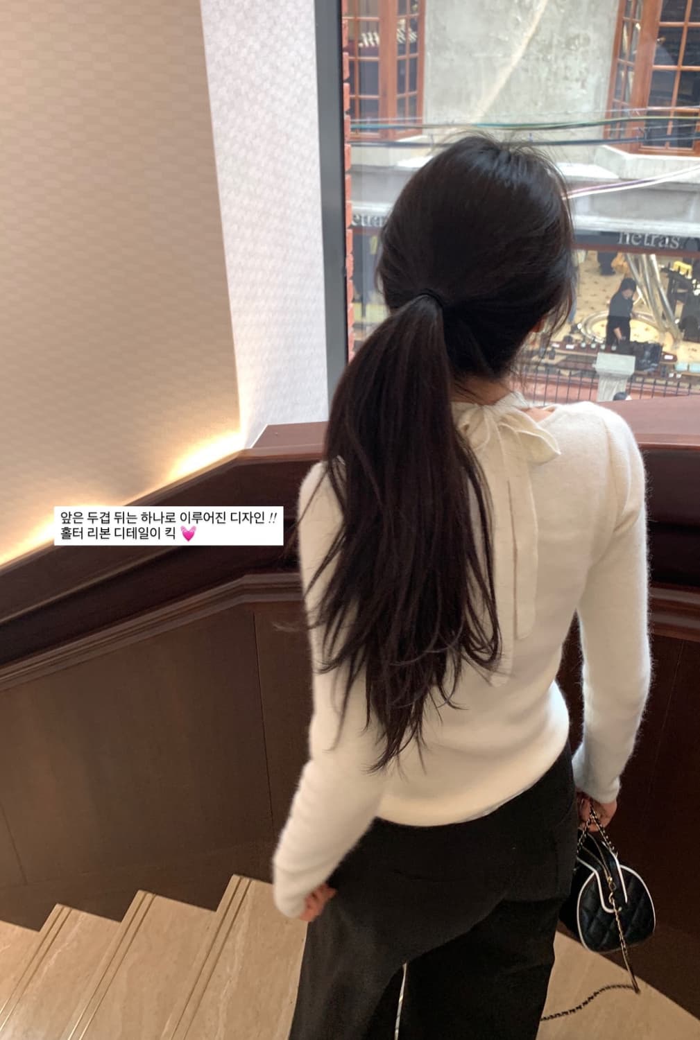 택o새제품) 르플레인 홀터 레이어드 니트 상품이미지4