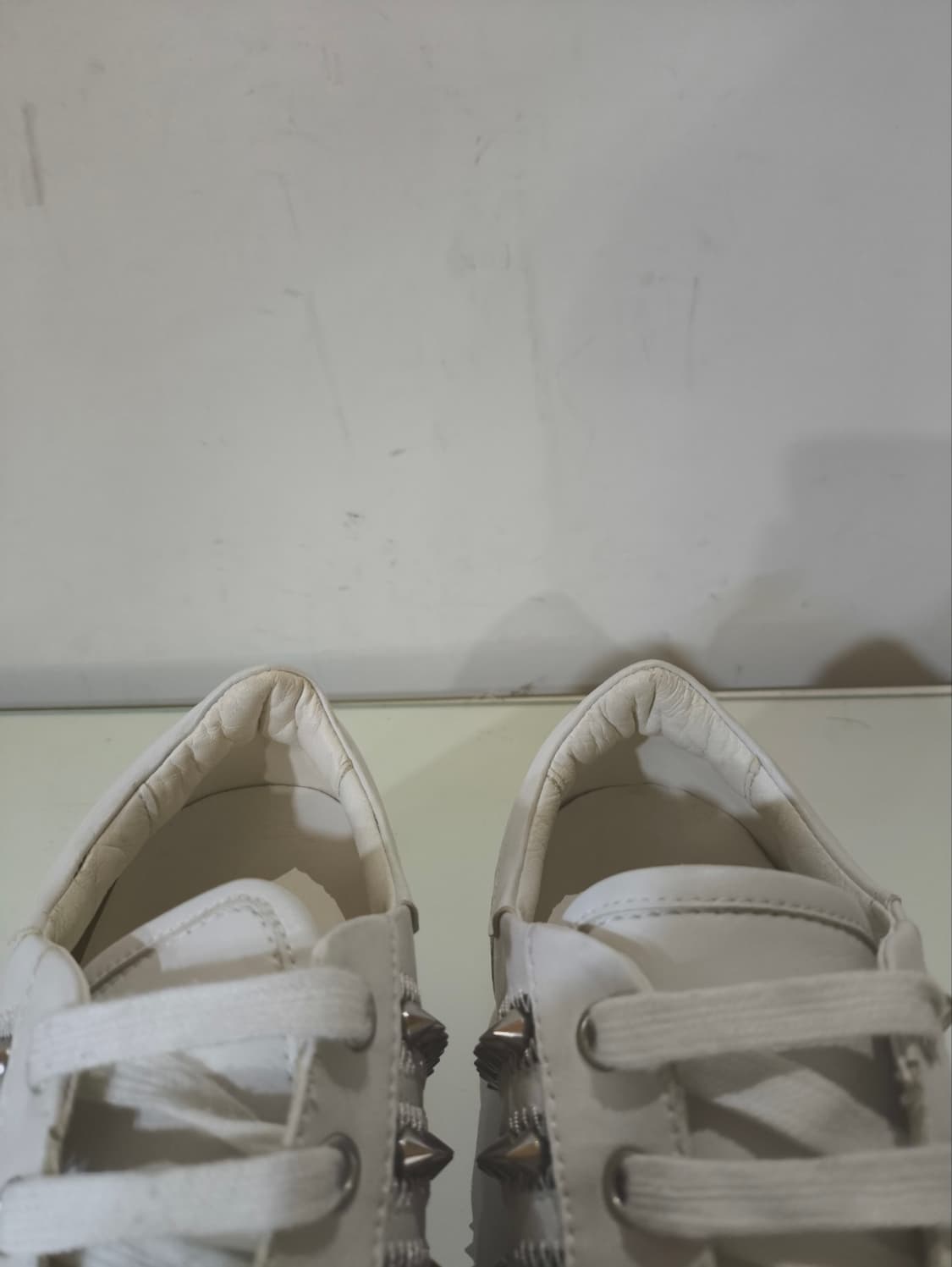 270mm 42 디스퀘어드 스터드 디테일 스니커즈 송아지가죽 상품이미지5