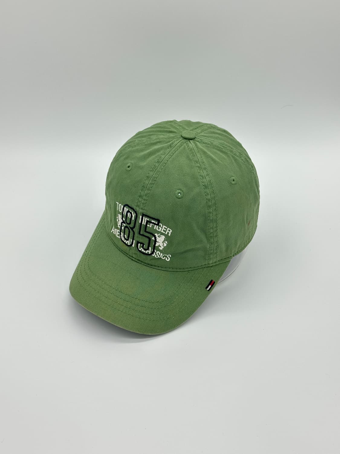 [M-L] 타미힐피거 85로고 연두 볼캡 모자 상품이미지2