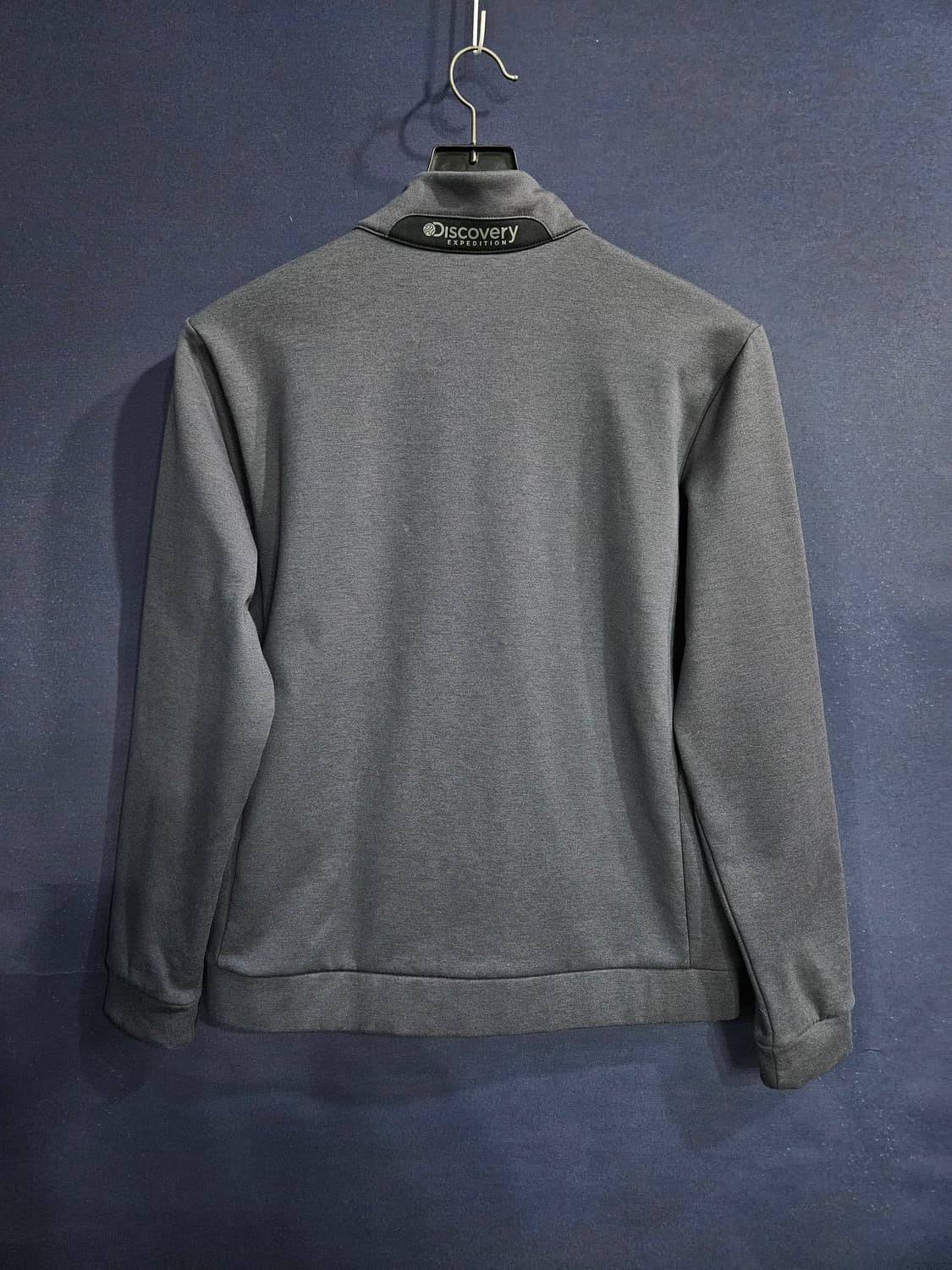 디스커버리 다크그레이 남성 슬림핏 105 기모 집업자켓  상품이미지2