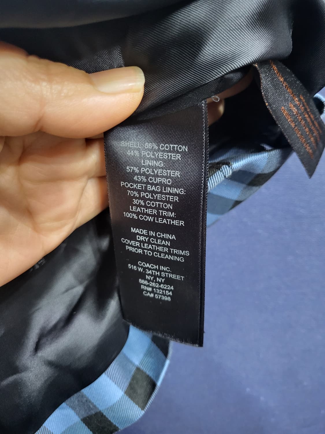 코치 체크 트렌치코트 상품이미지9