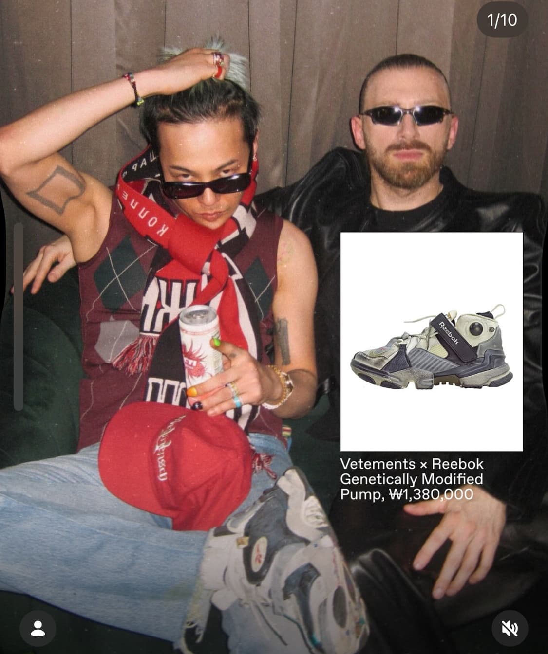 (지디착용) 리복 베트멍 콜라보 펌프 퓨리 270 판매 상품이미지1