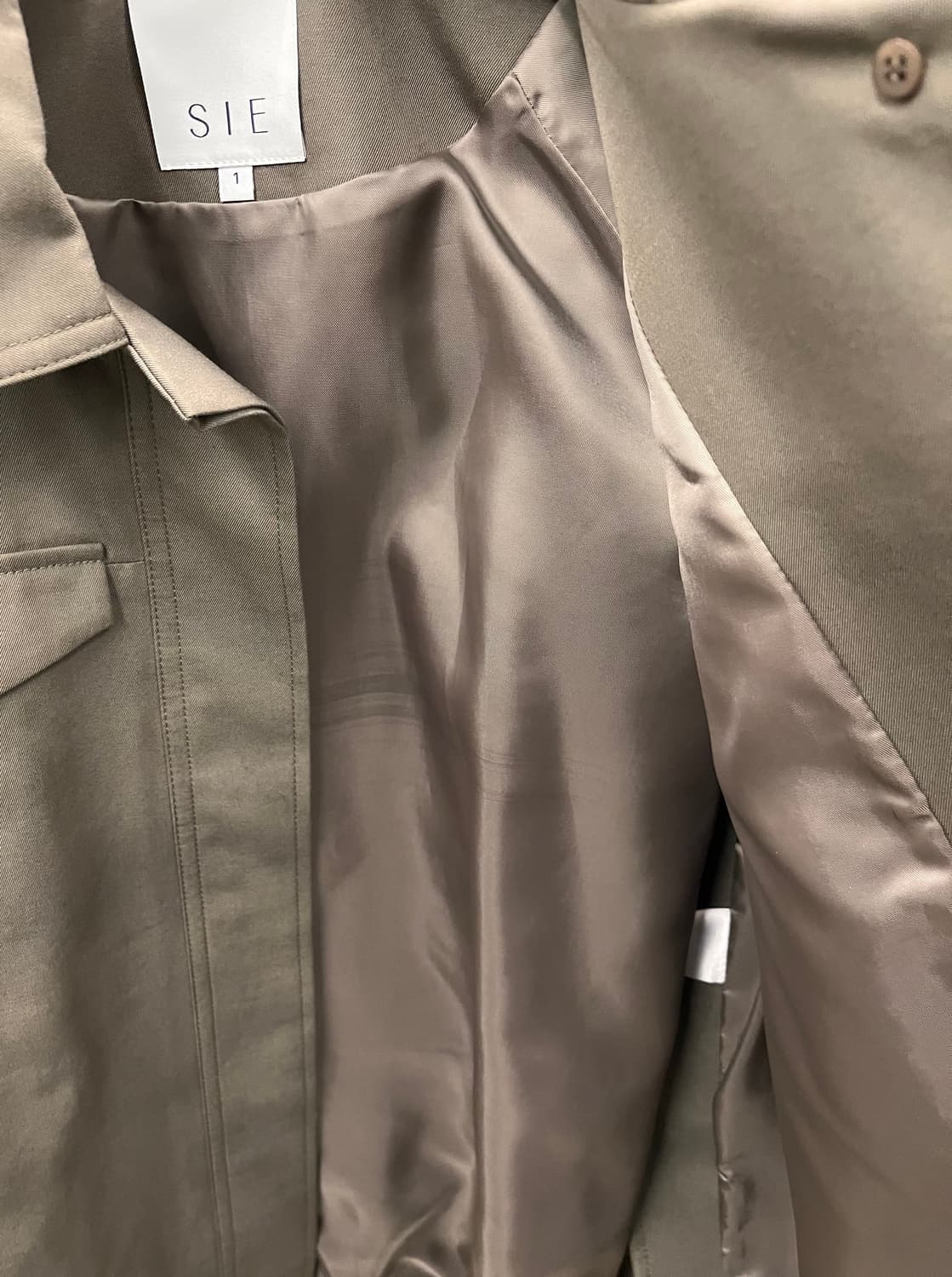 시에 SIE 벨티드 자켓 S 다크올리브 상품이미지3