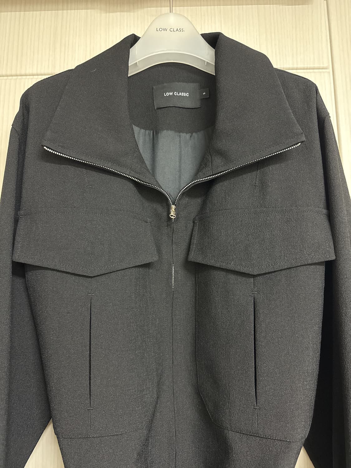 pocket zip up jacket - black 상품이미지3