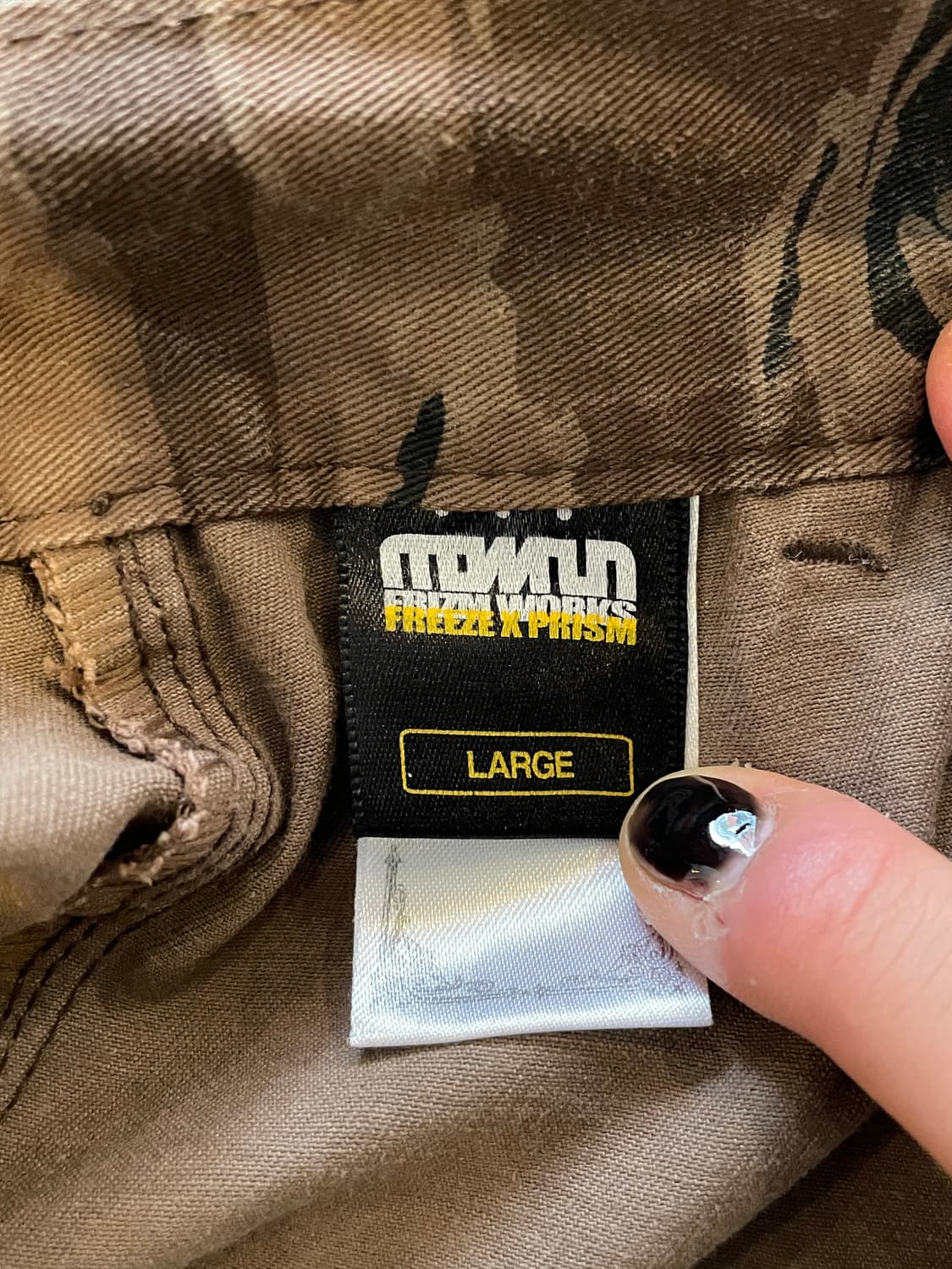 FrizmWORKS 프리즘윅스 타이거 카모 퍼티그 카고 반바지 상품이미지3