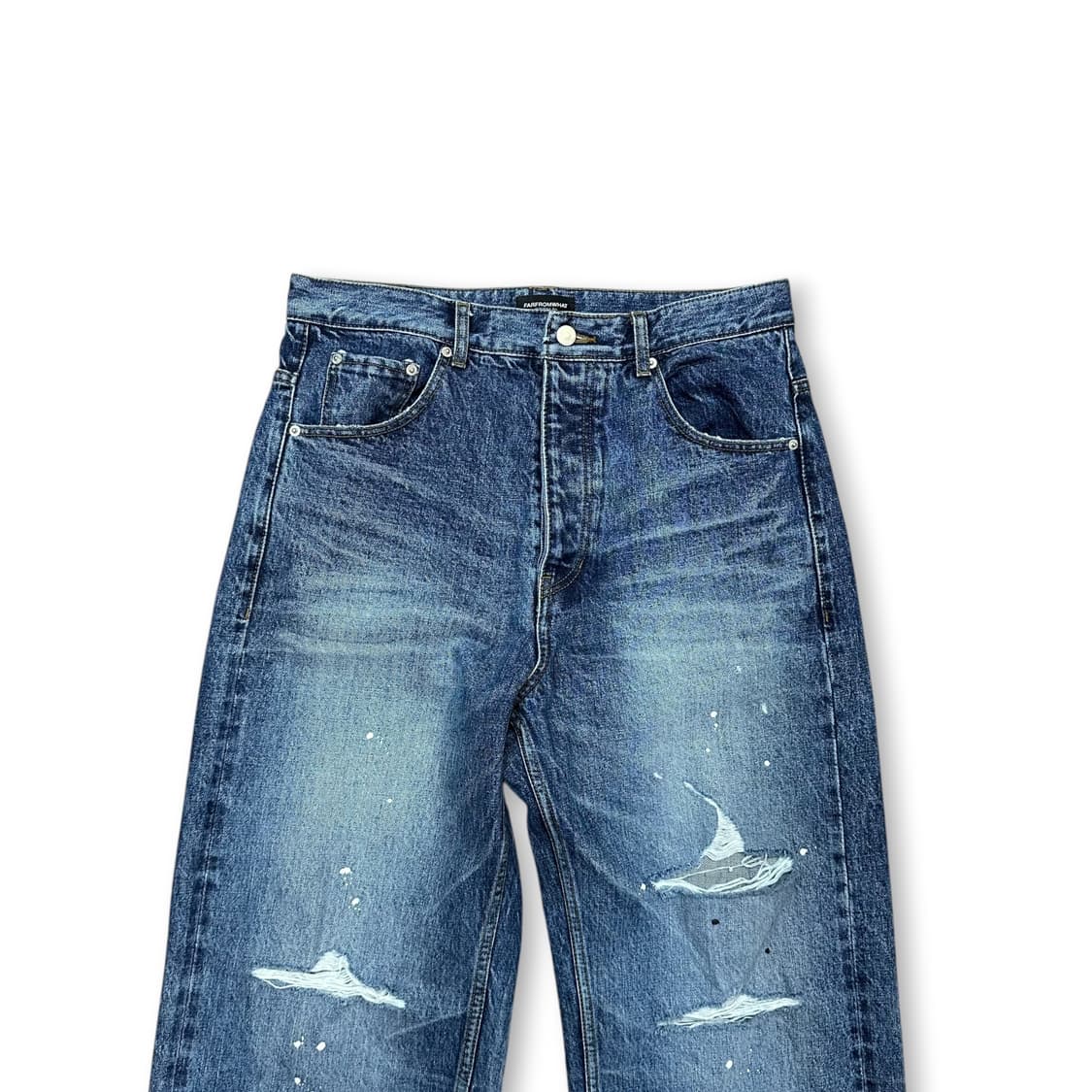 파프롬왓 데미지 워싱 데님 팬츠 상품이미지2