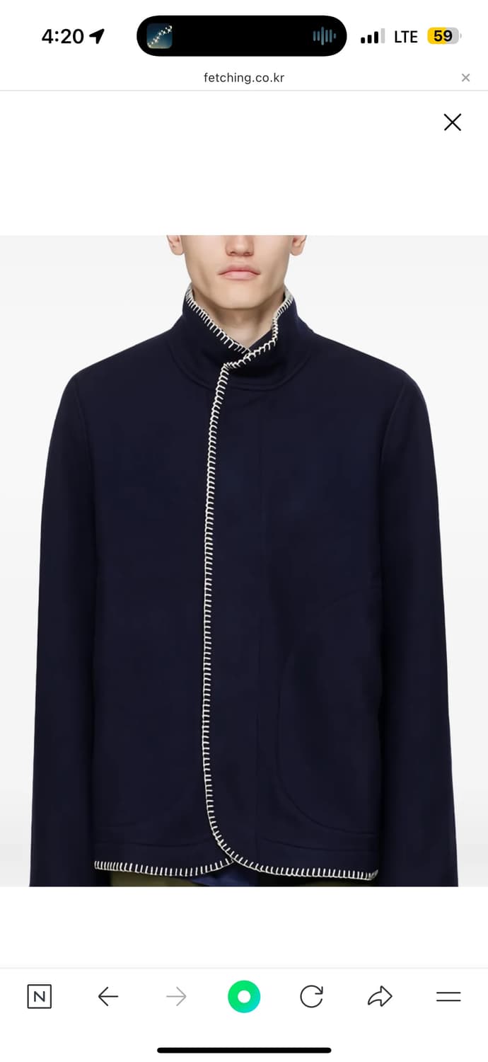 (구매) 3MAN 하이넥 자켓 s 상품이미지1