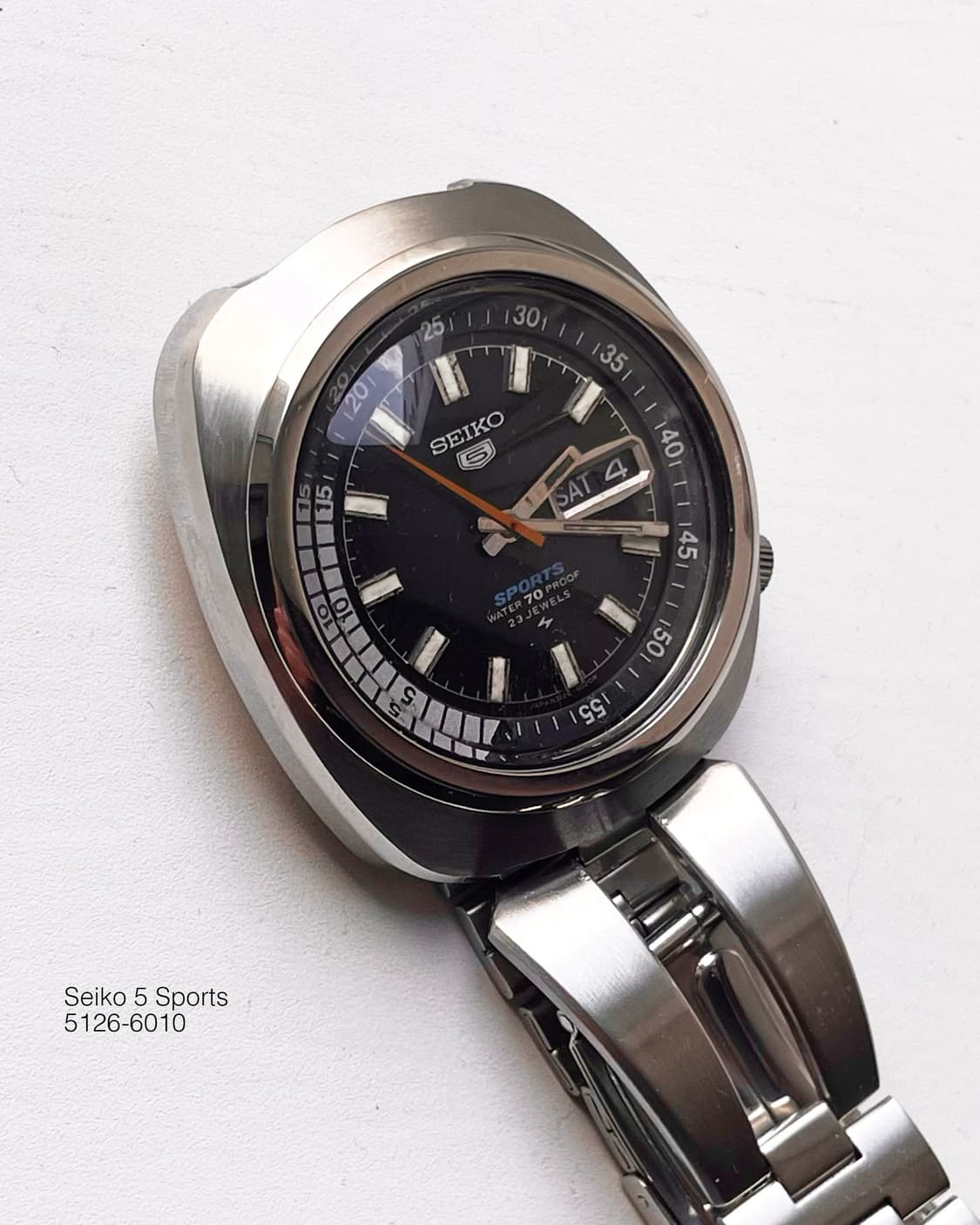 세이코 5 스포츠 JDM 5126-6010 빈티지 오토매틱 시계 상품이미지6