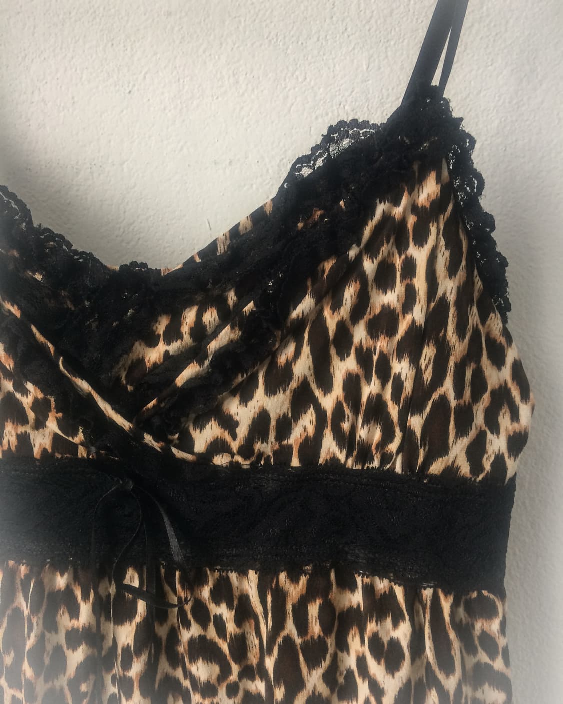 Leopard pattern lace sleeveless 상품이미지5
