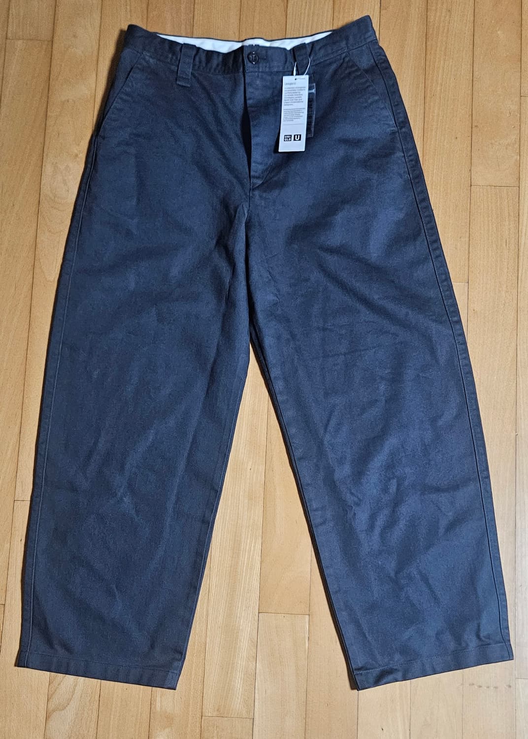 79)유니클로U 와이드 블루 치노팬츠(새제품) 상품이미지1