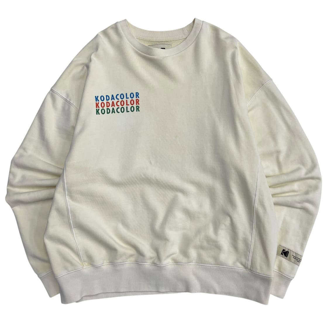 코닥 멀티컬러 로고 아이보리 맨투맨 XL 상품이미지3