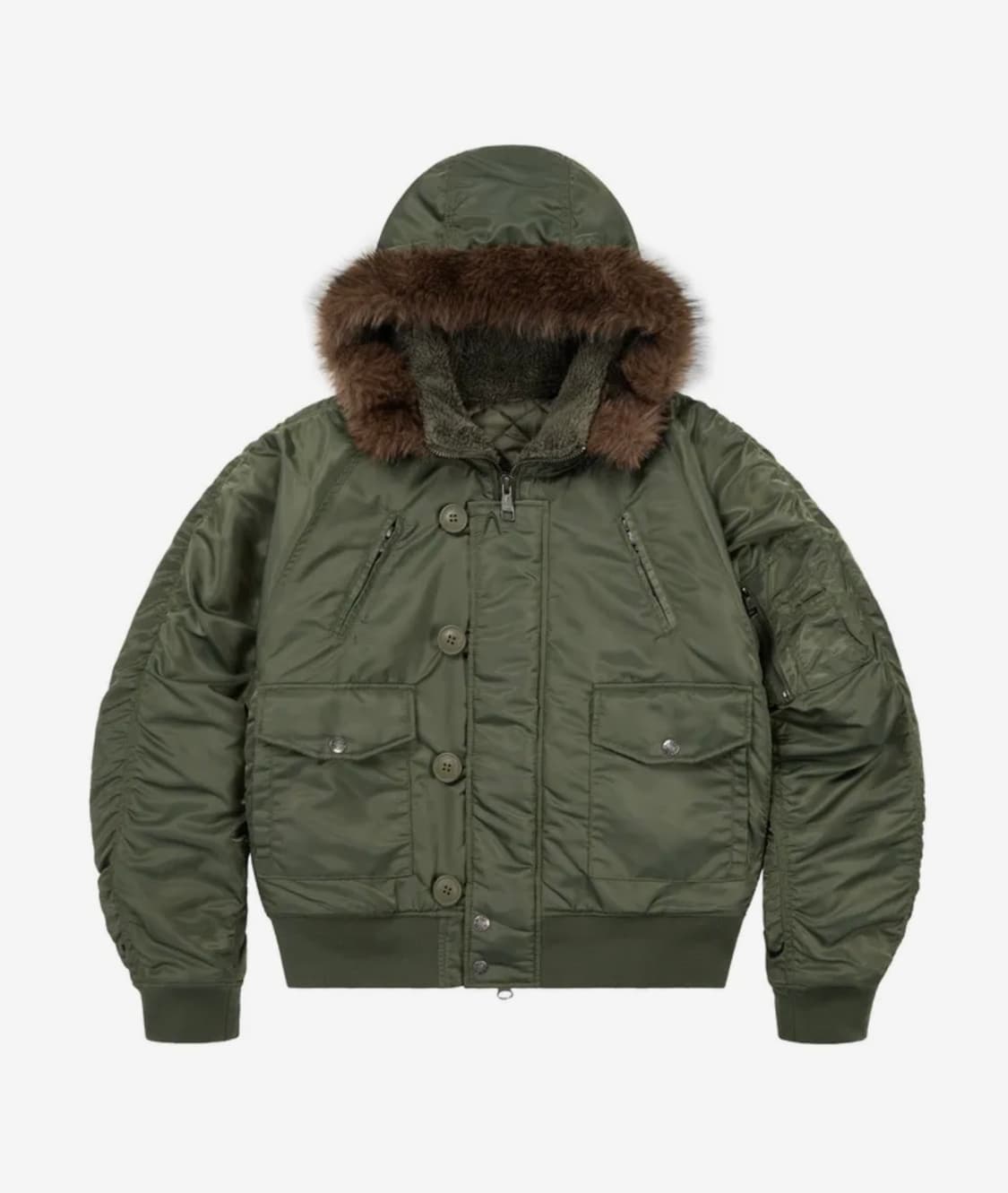 아캄 Hooded fur ma-1 jacket 2사이즈 상품이미지1