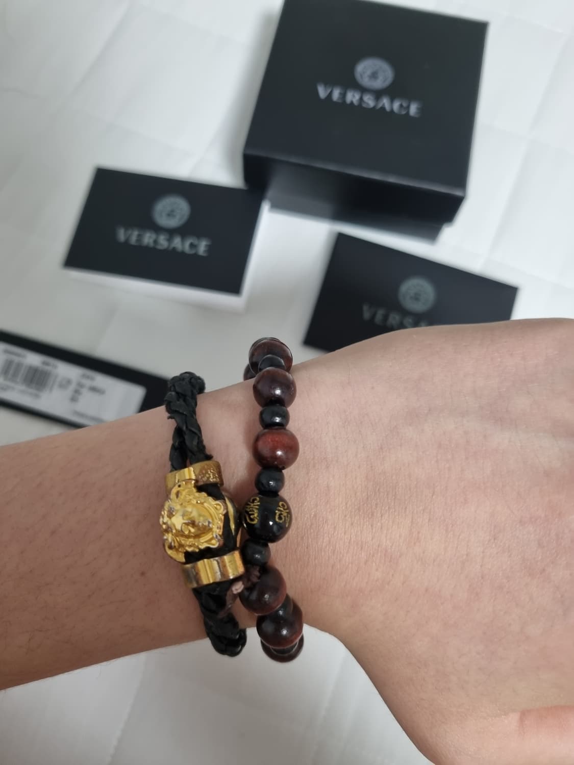 베르사체 메두사 금장 팔찌 상품이미지2