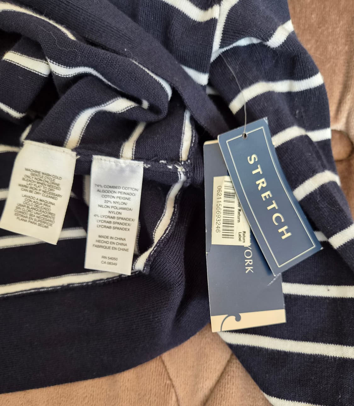 새상품)Jones New York 여성 스트라이프크롭가디건 M사이즈 상품이미지6