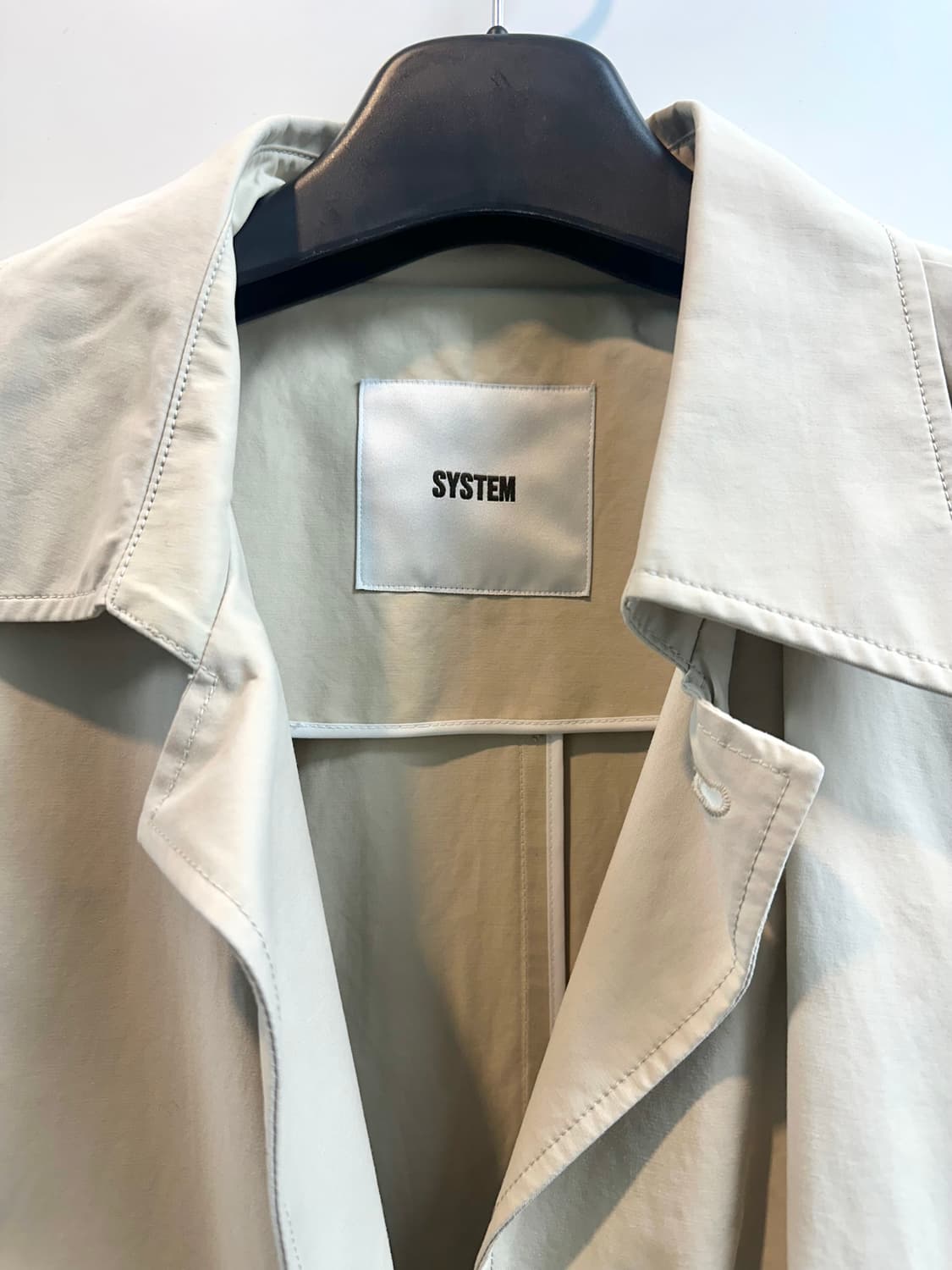 시스템옴므 오버사이즈 트렌치 코트 (베이지, L/100) 상품이미지6