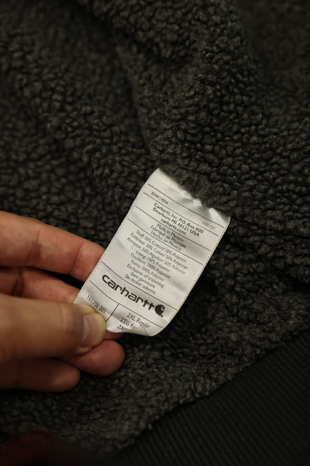칼하트 쉐르파 집업후디  판매 2xl사이즈 상품이미지8