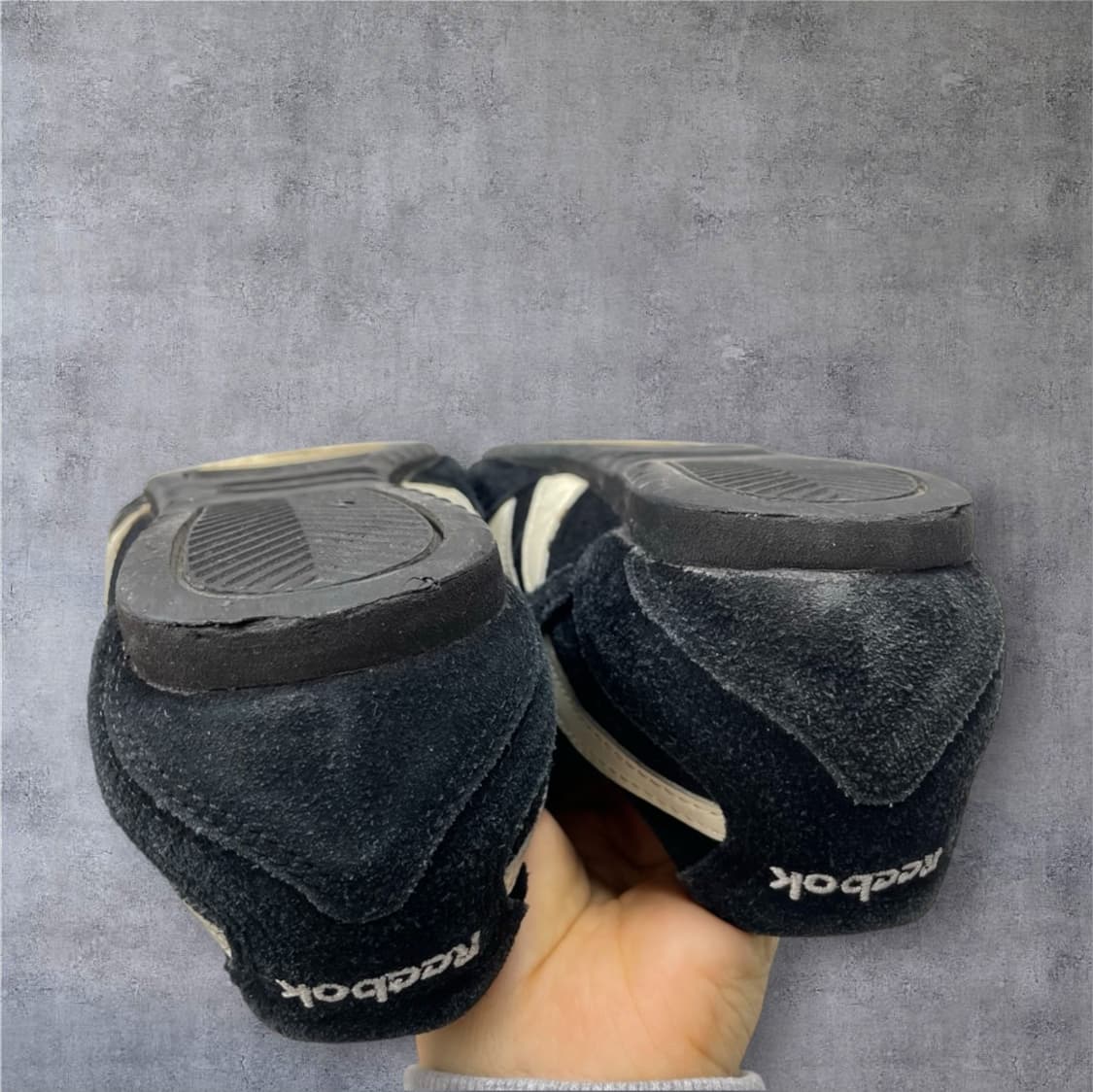 리복 Reebok 블랙 스웨이드 벨크로 스니커즈 240 상품이미지8