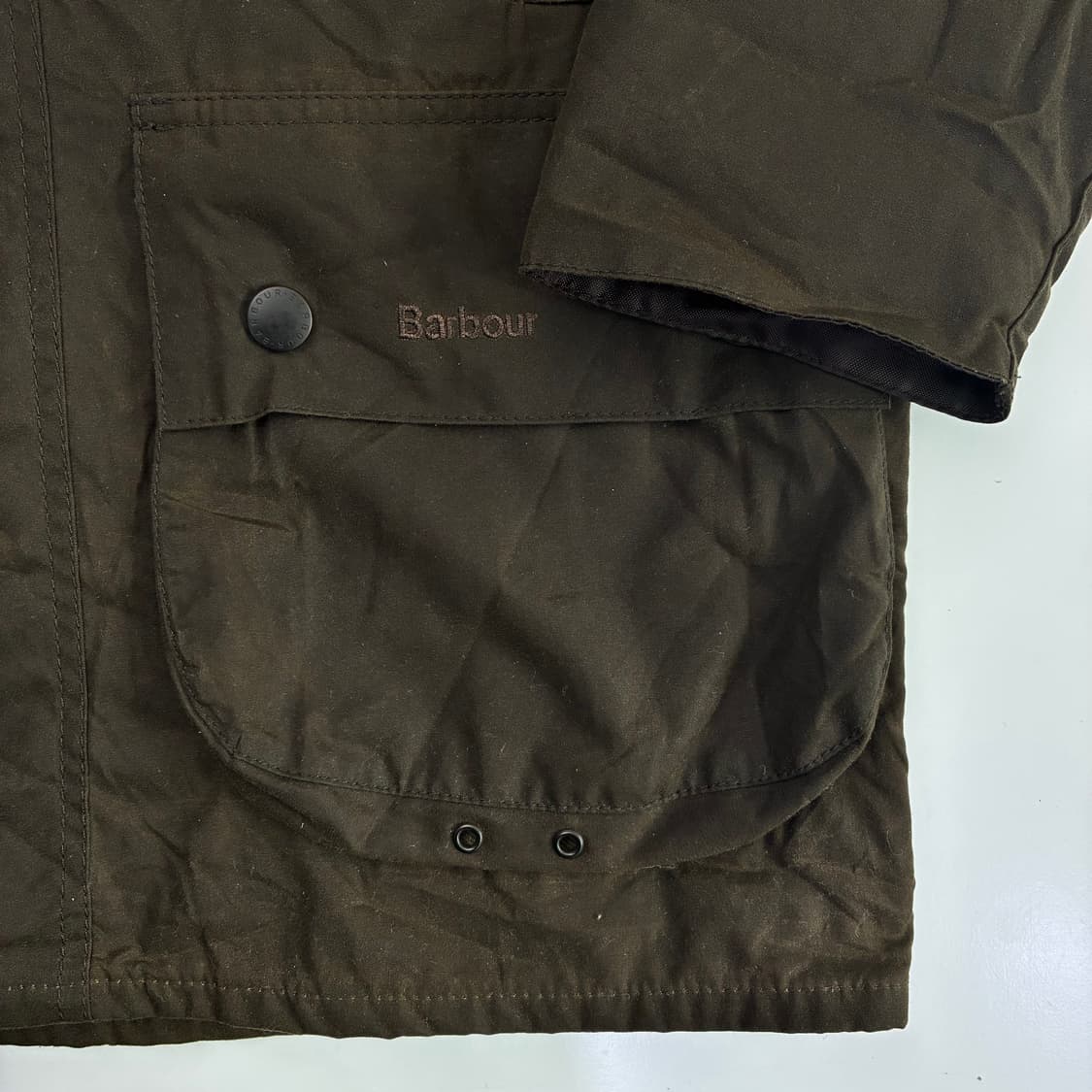 Barbour 바버 카키 코듀로이 카라 클래식 뷰포트 자켓 상품이미지4