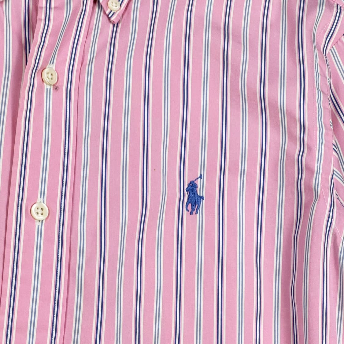 폴로 랄프로렌 포니 스트라이프 핑크 셔츠 (XS 여성추천) 상품이미지3