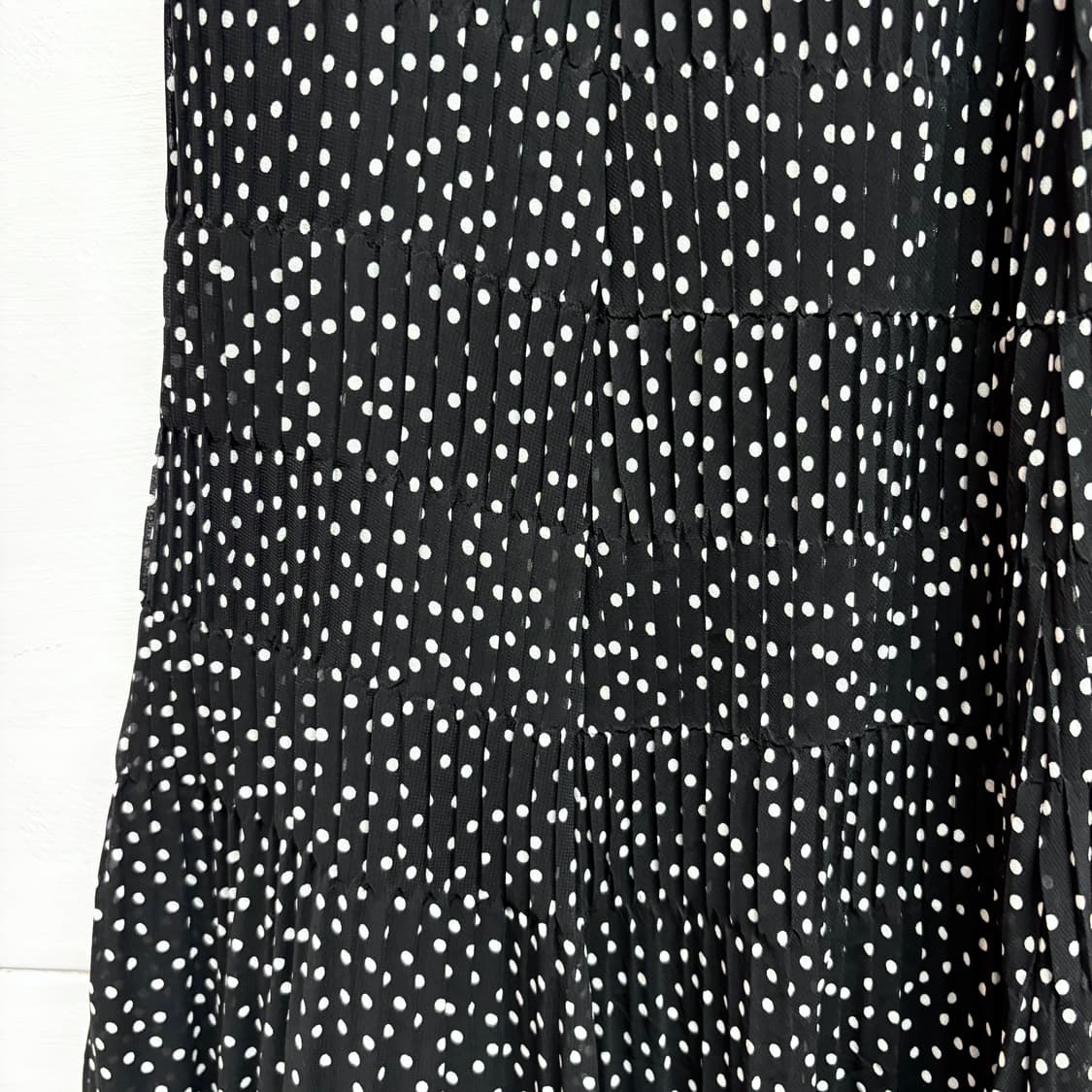 MADAM JOCONDE 도트 땡땡이 주름 플리츠 미디 스커트  JPN  상품이미지3