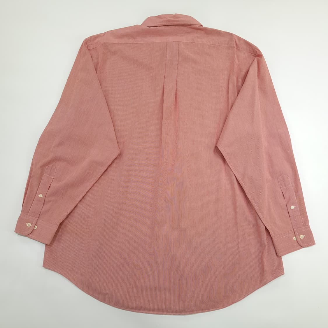 Co874 XL 폴로 랄프로렌 올드스쿨 레드 핀스트라이프 긴팔 셔츠 남방 상품이미지7