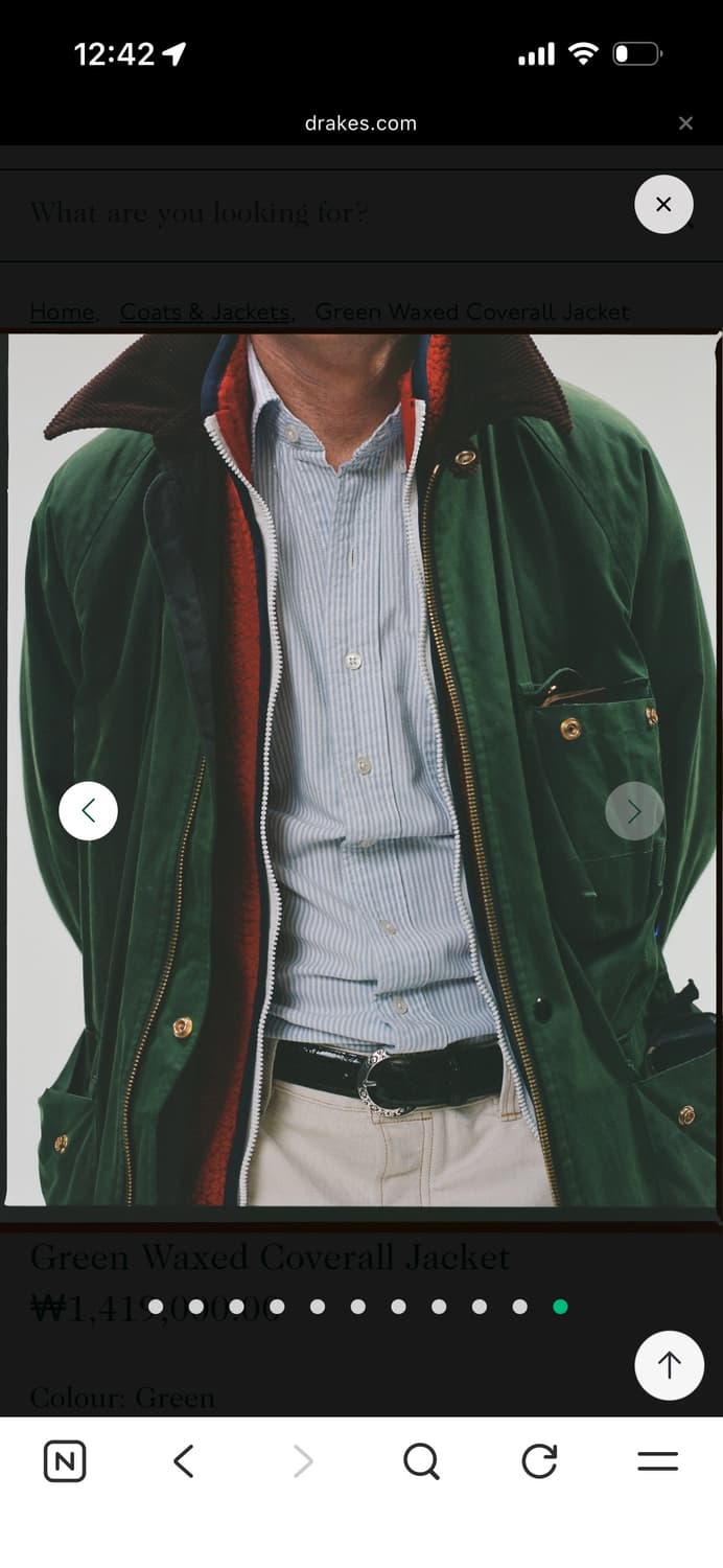 드레익스 그린 왁스 자켓 상품이미지7