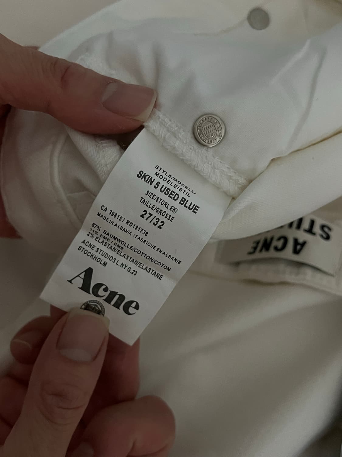 아크네 데님팬츠 정품 상품이미지6