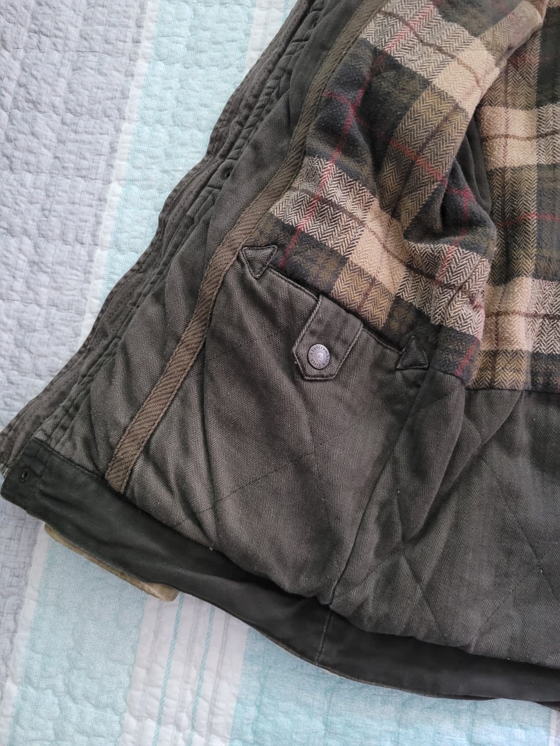 아베크롬비 Abercrombie 레드필드 왁스드 밀리터리 야상자켓 M 상품이미지9