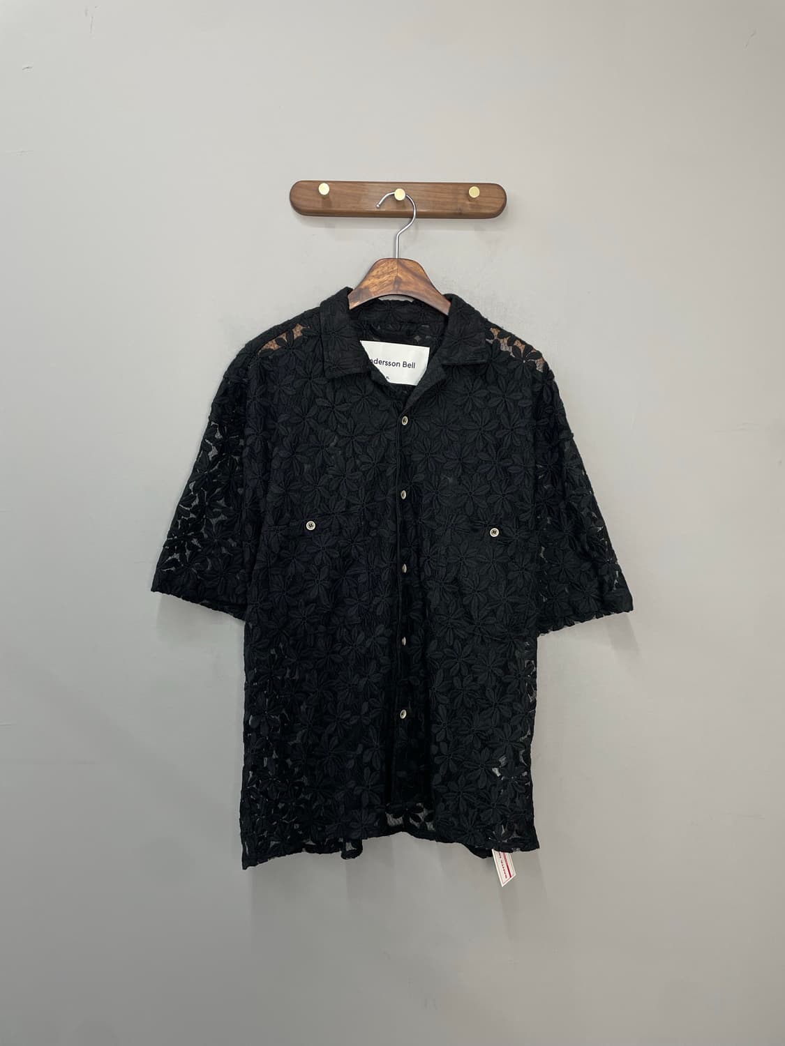 앤더슨벨 플라워 쉬어 오픈 카라 셔츠 H1835 상품이미지2