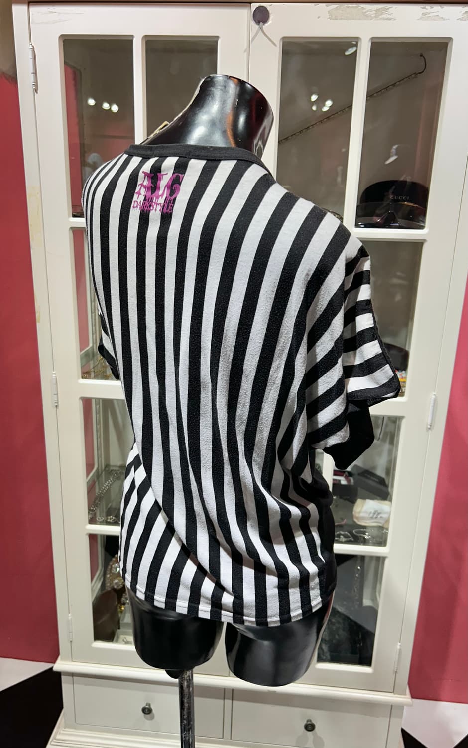 algonquins T-shirt 알곤퀸즈 스트라이프 디테일 반팔 상품이미지3