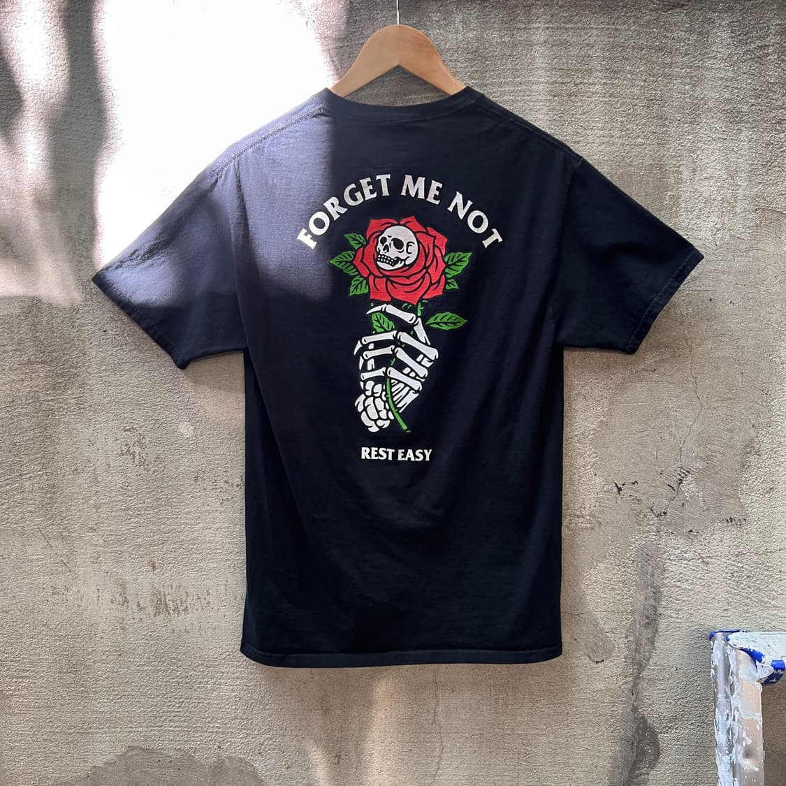 REST EASY 스컬 로즈 반팔티 상품이미지2