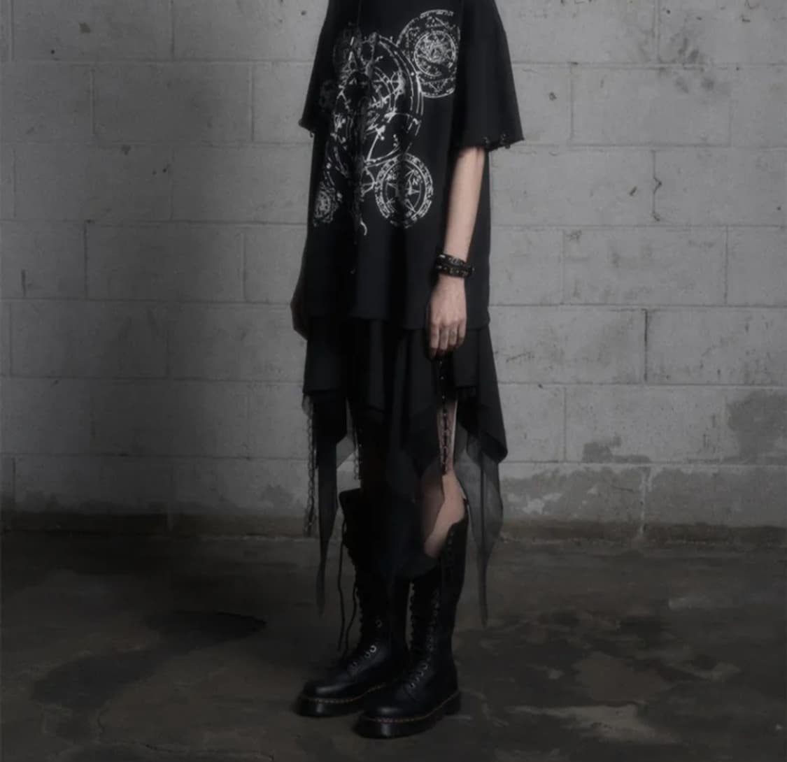 런던파퓸스 아카이브 아일렛 언발란스 스커트 M사이즈 상품이미지1