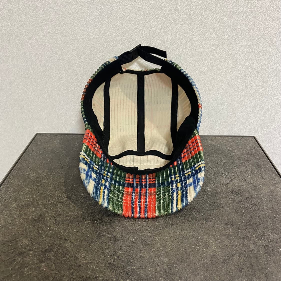 (OS) 슈프림 박스로고 캠프캡 모자 코듀로이 플레이드 체크 상품이미지5