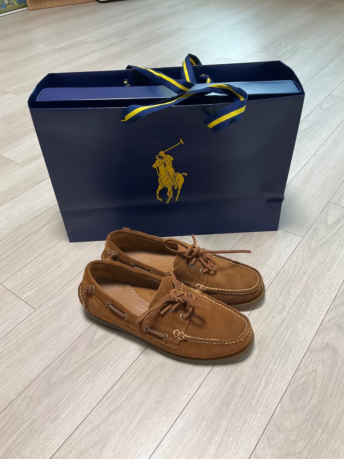 폴로랄프로렌 스웨이드 보트슈즈 상품이미지1