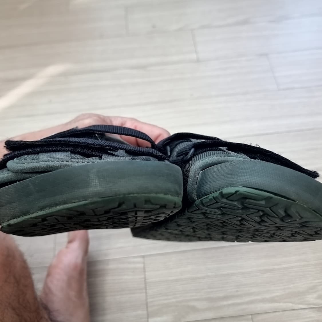 노스페이스 슬리퍼 체크 샌들 그린(260~275) 상품이미지4