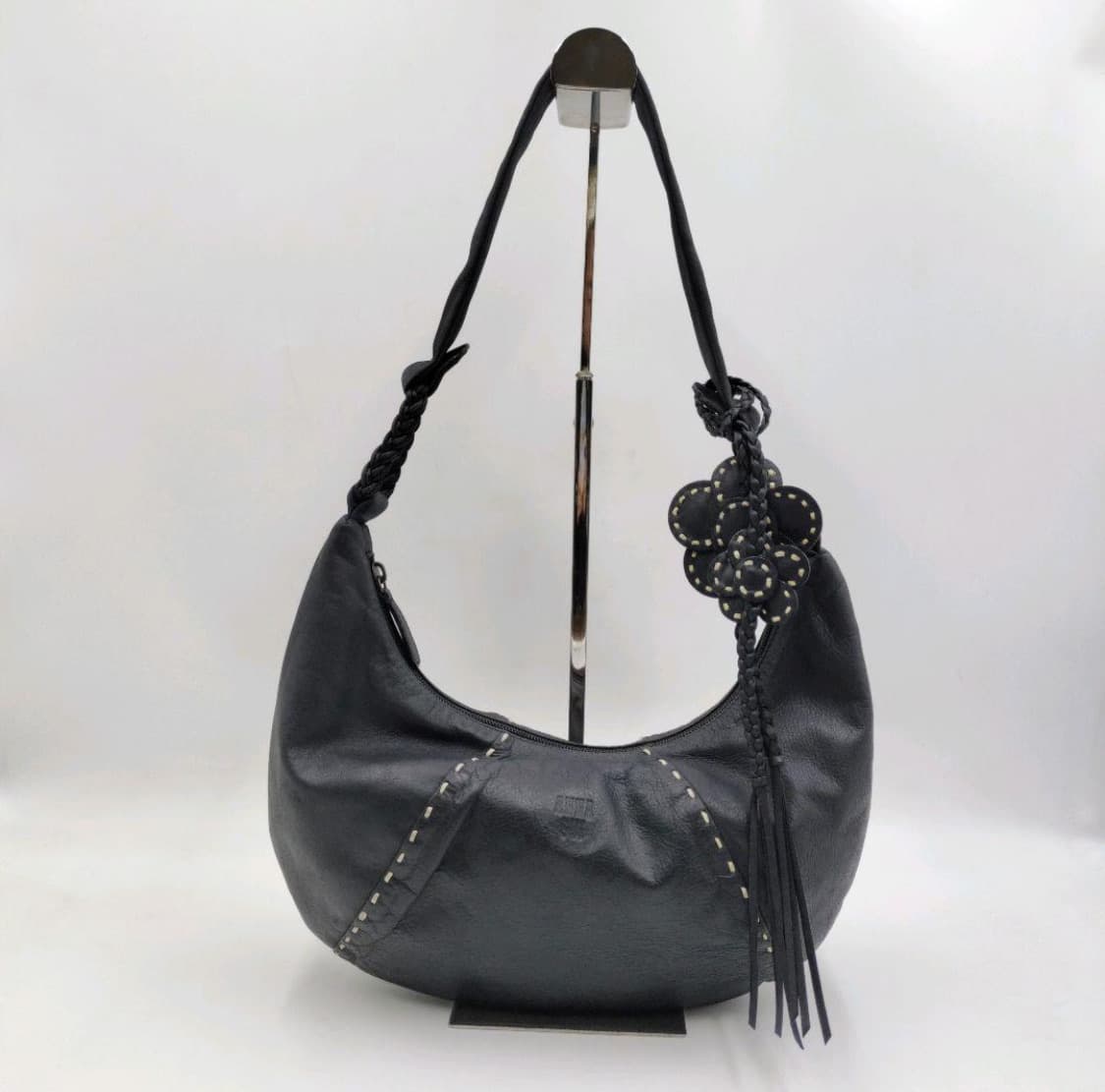 Anna Sui flower bagcharm 안나수이 그레이 숄더백 상품이미지2