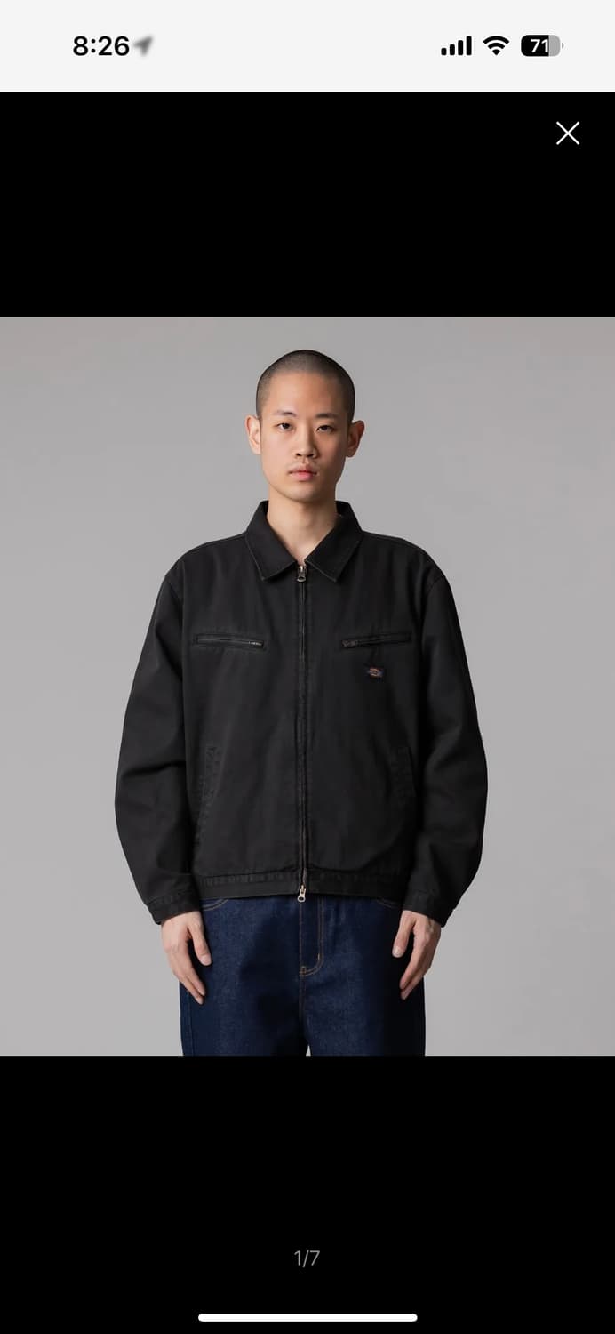 디키즈 슬랜트 포켓 워크 재킷 Black L 상품이미지2