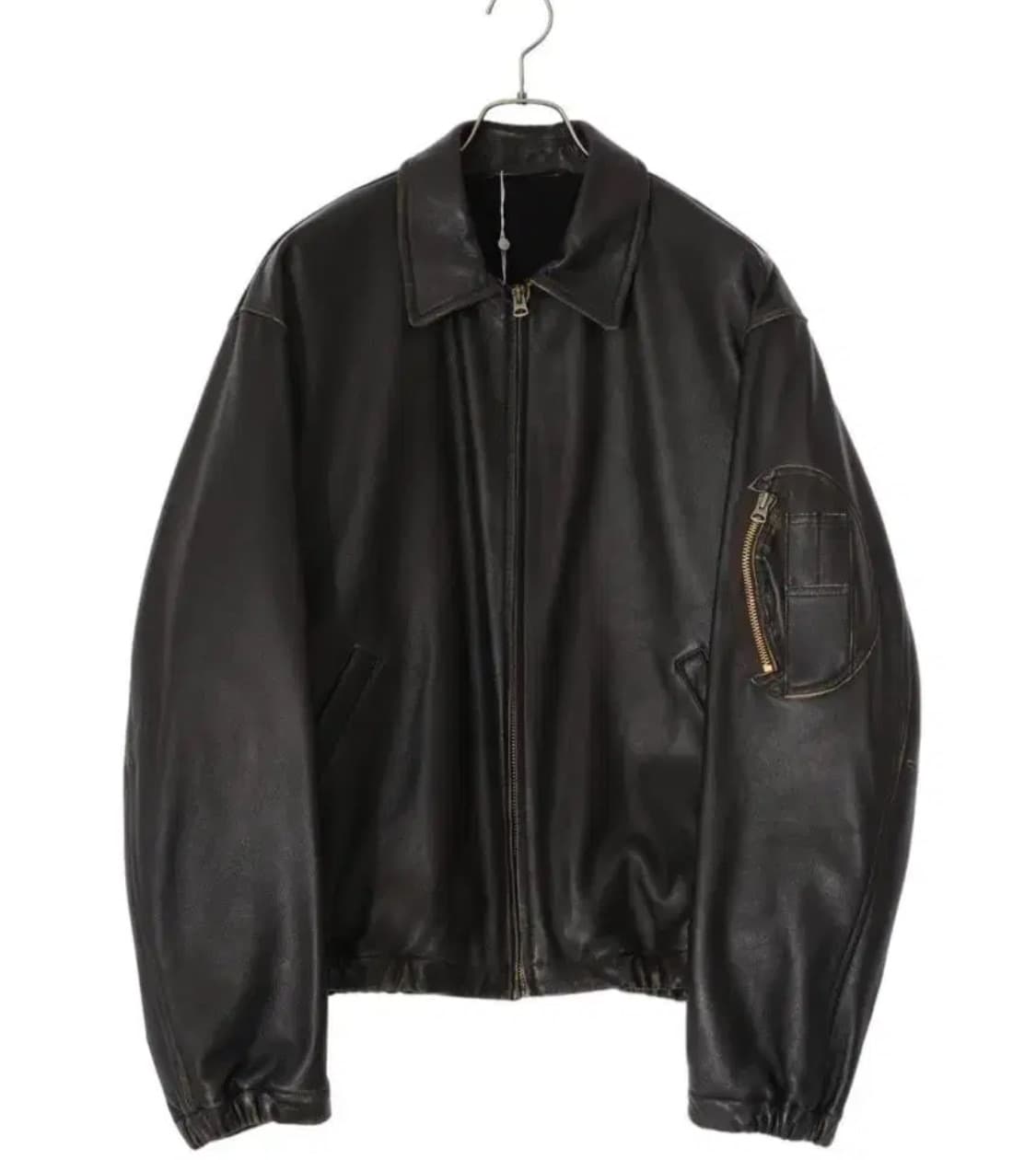 코모리 레더 블루종 구매합니다 상품이미지1