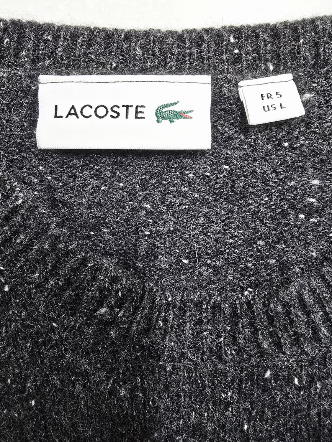 라코스테 다크 그레이 니트 스웨터 상품이미지8