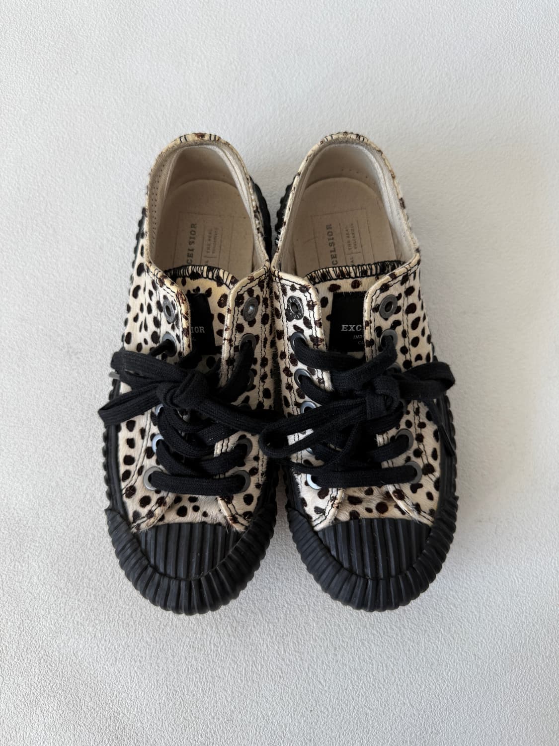 [220]엑셀시오르(excelsior) 호피 송치 캔버스 스니커즈 상품이미지6