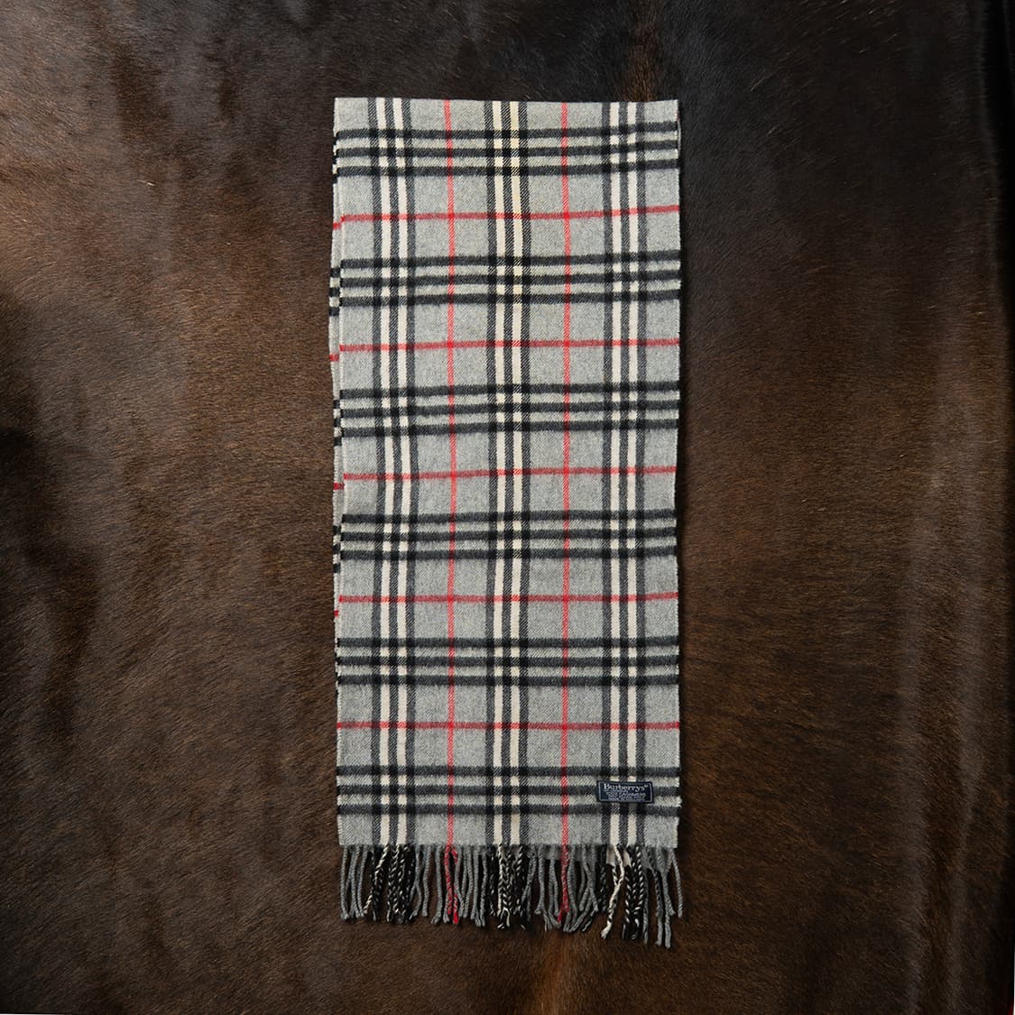 [정품] 90s 버버리 Burberrys 100% 캐시미어머플러 그레이  상품이미지2