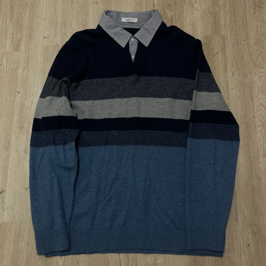 올젠 남성 캐시미어 카라 니트 XXL/110 상품이미지1