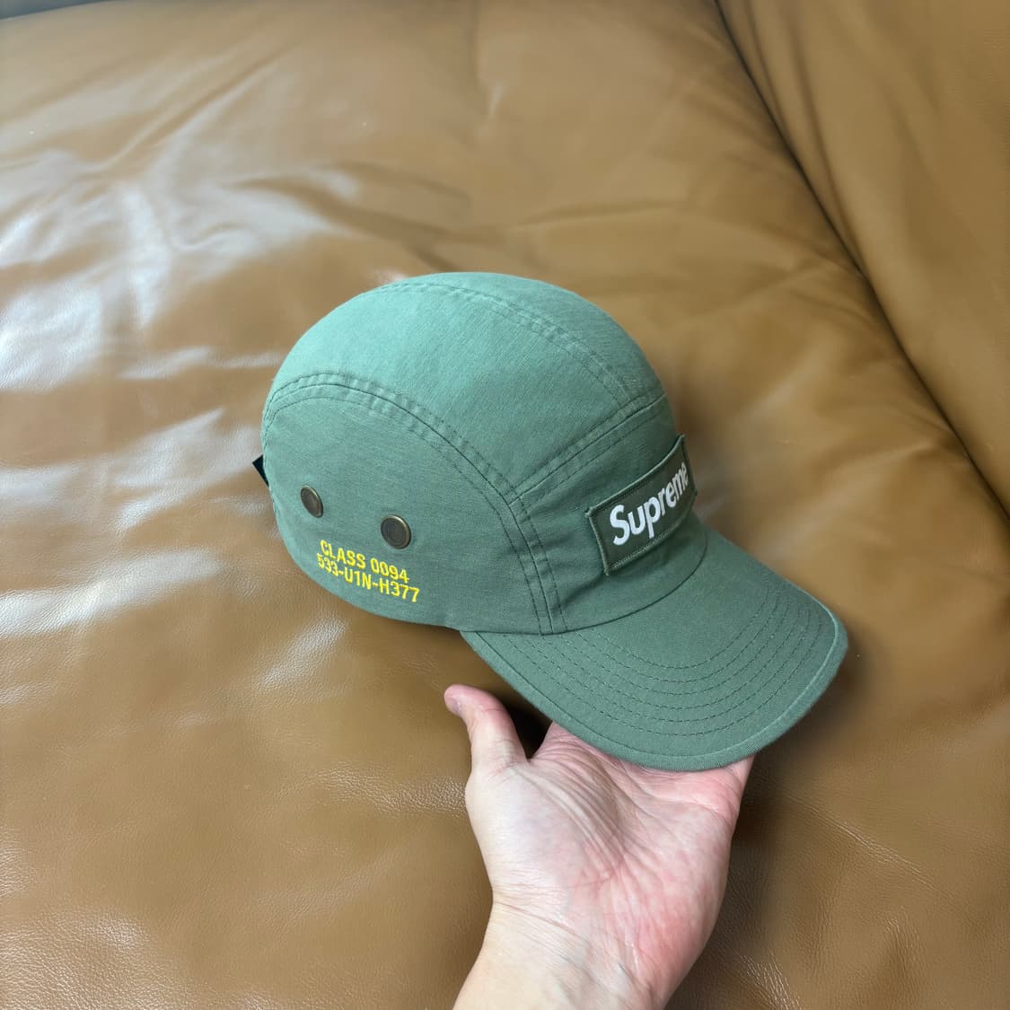 Supreme 슈프림 21ss 밀리터리 워시드 카키 캠프캡 모자 상품이미지3