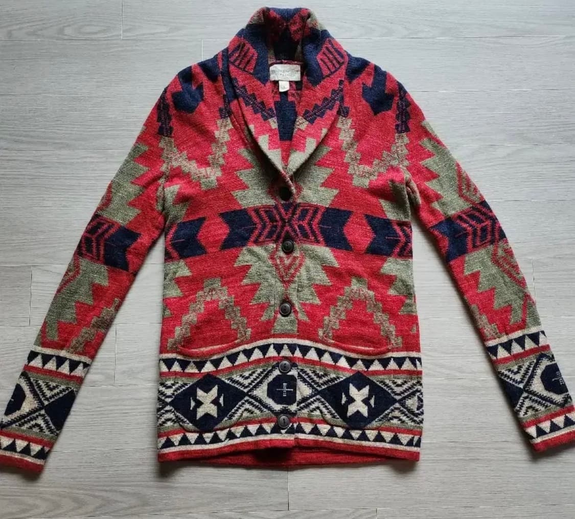 폴로 Navaho 패턴 가디건 상품이미지1