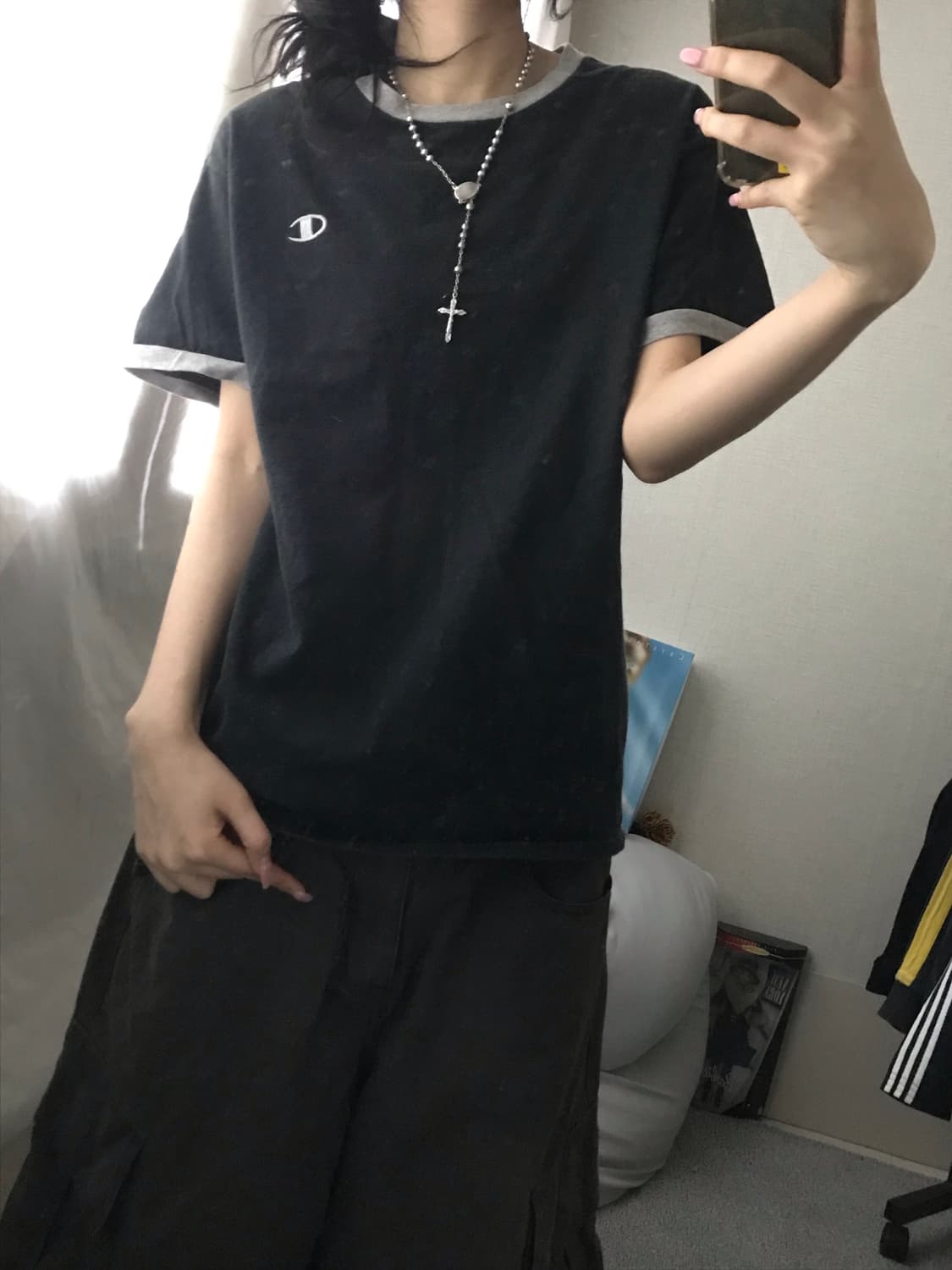 챔피온 올드스쿨 링거반팔티셔츠 상품이미지3