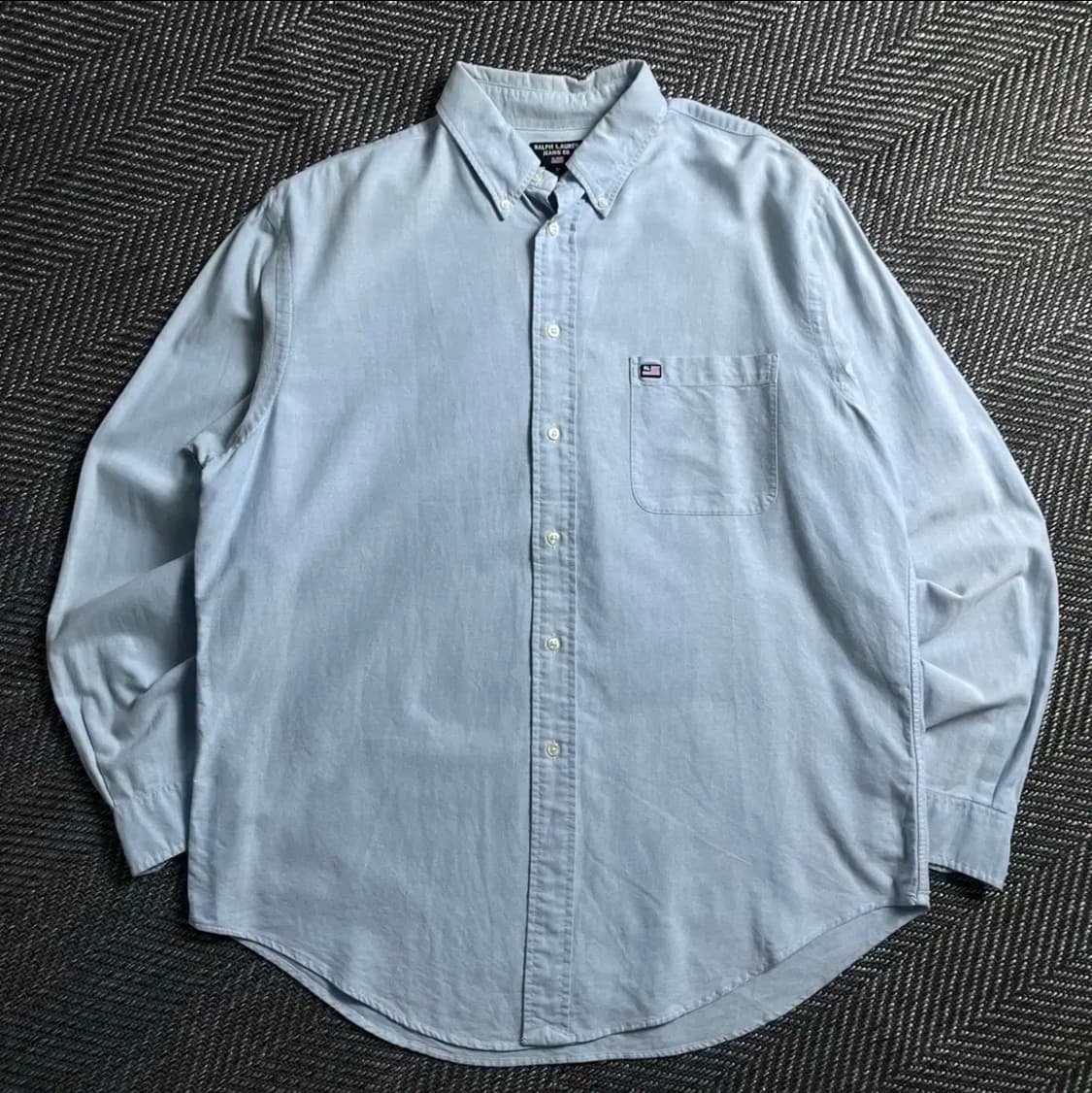 폴로 랄프로렌 성조기 로고 미니멀 옥스포드 셔츠 y 2892 상품이미지1