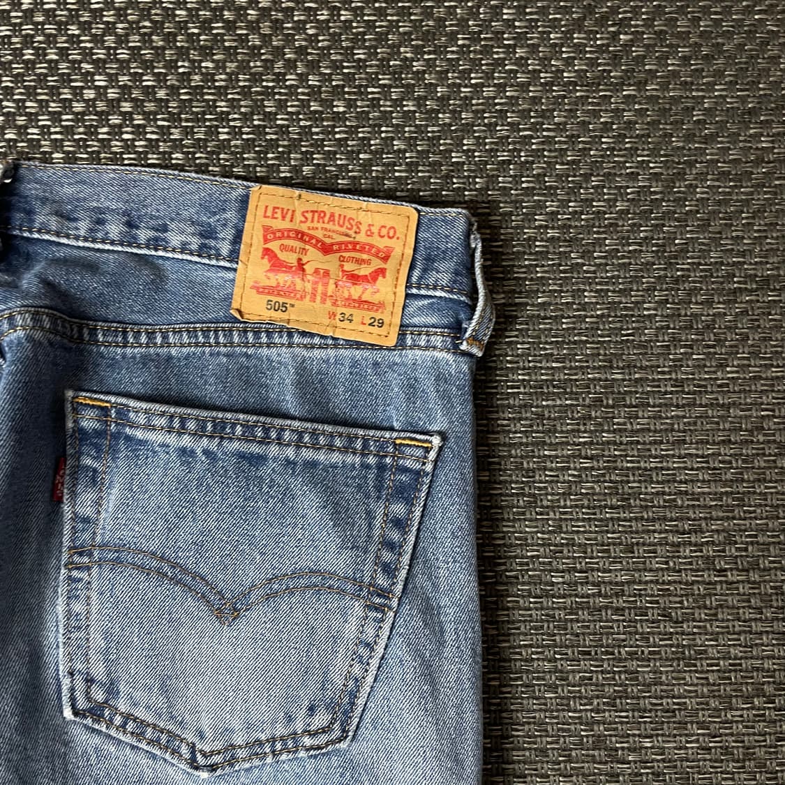 (34) 리바이스 505 34X29 연청 데님 팬츠 상품이미지6