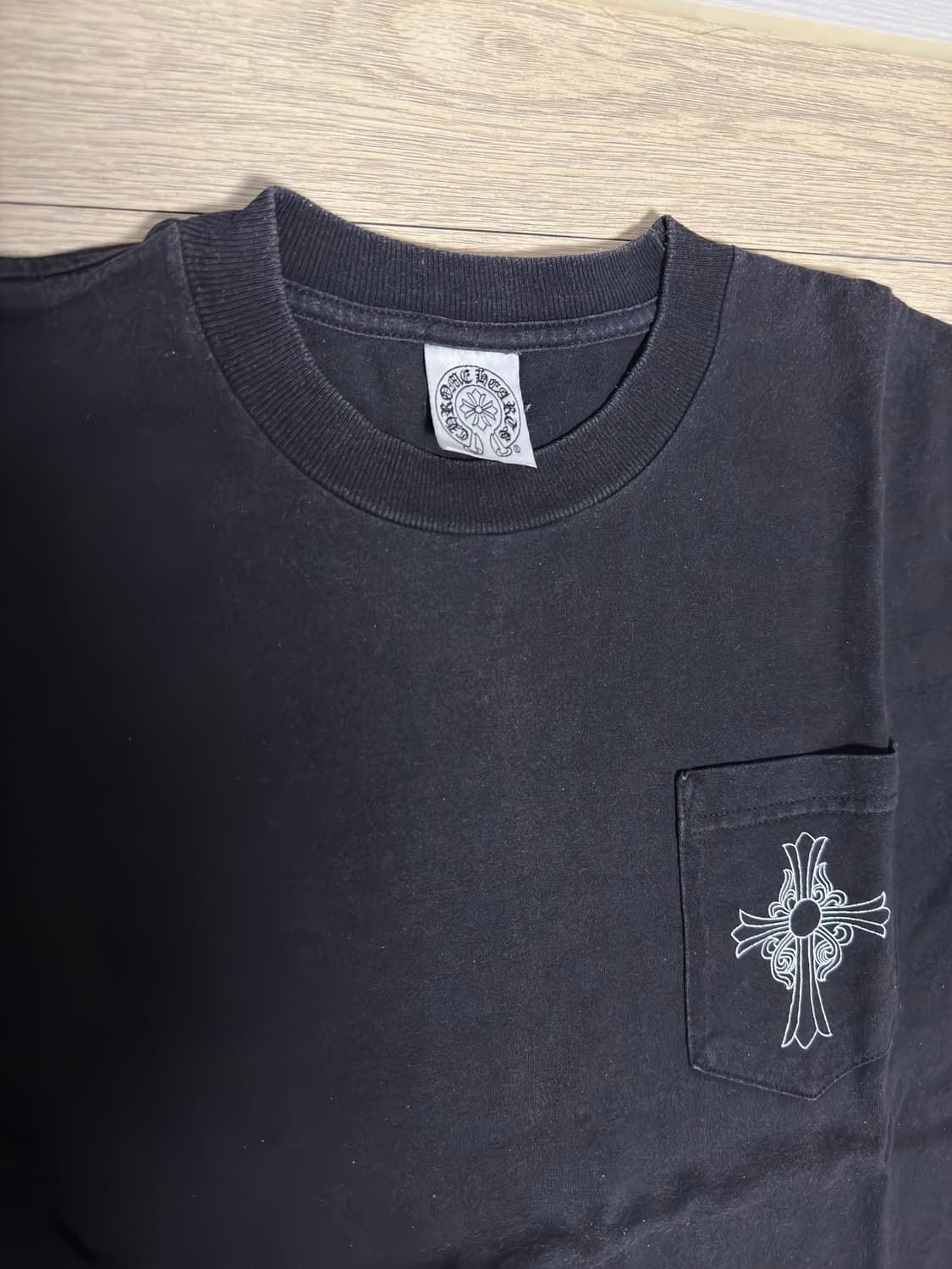 90s~00s 초기 올드 크롬하츠 LA 빈티지 반팔 티셔츠 블랙 M 상품이미지4