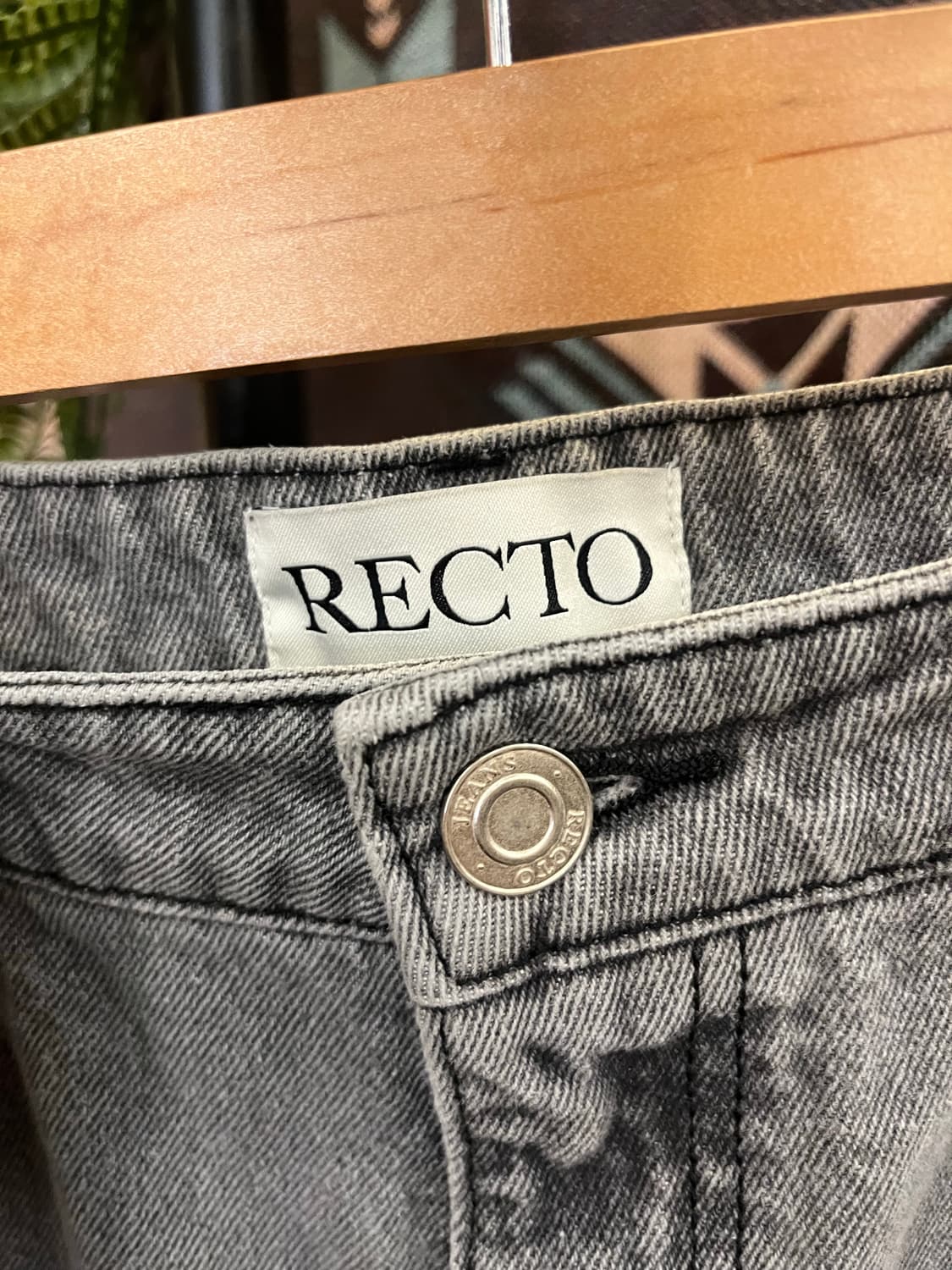 RECTO 그레이 데님 반바지 #csz970 상품이미지5