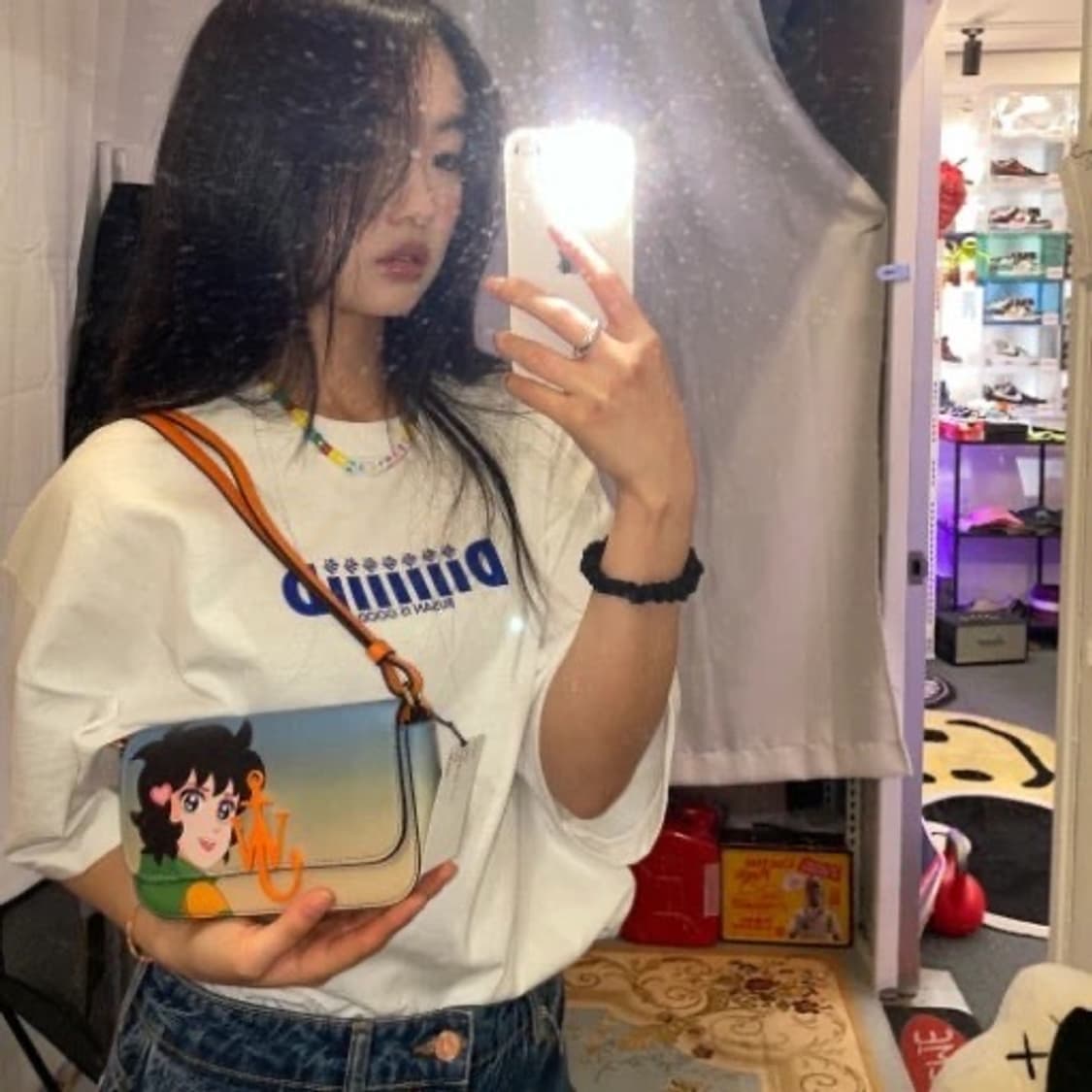 JW앤더슨 달려라하니 체인 바게트 숄더백 크로스백 상품이미지1